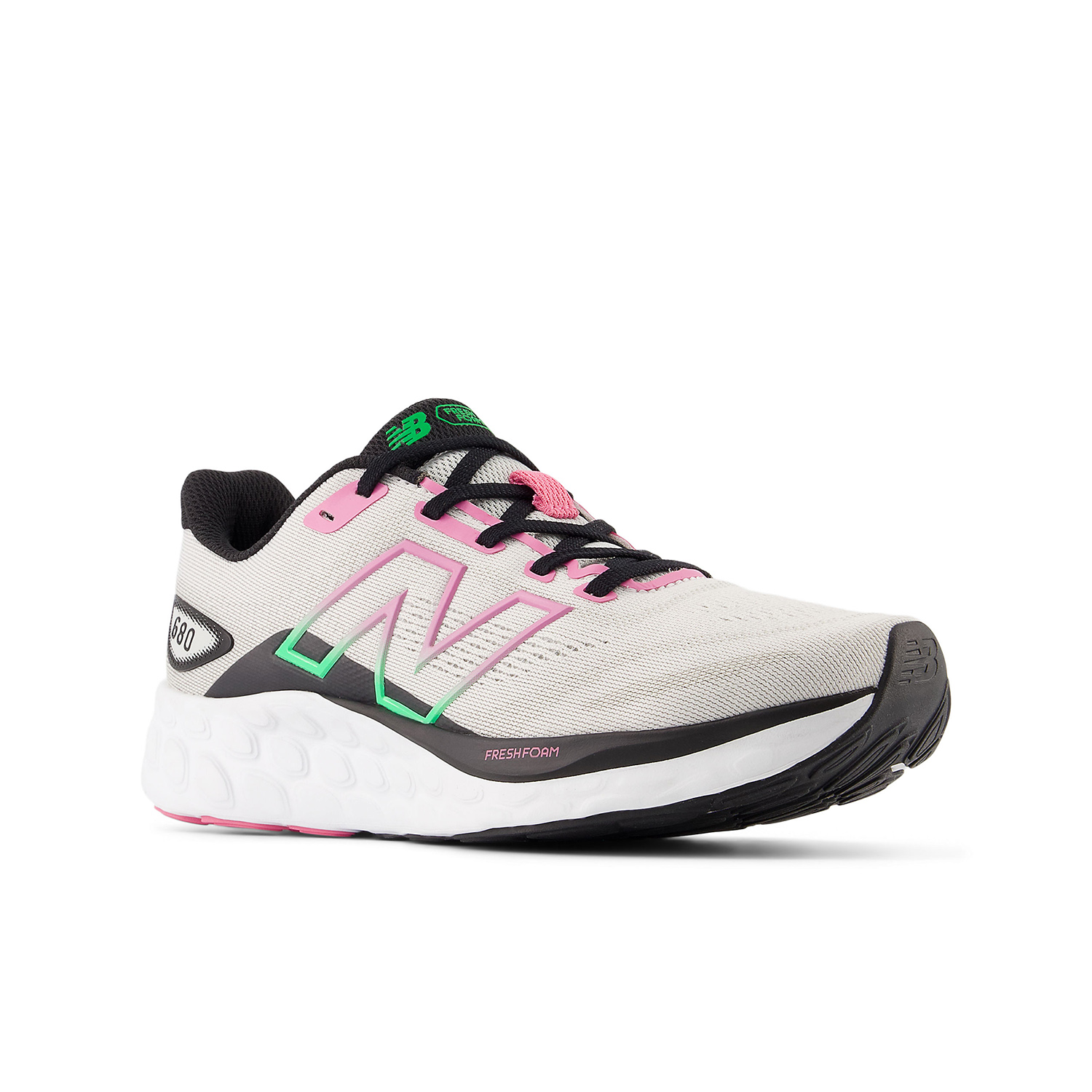New Balance Fresh Foam 680v8 Grey Matter/Black/Real Pink