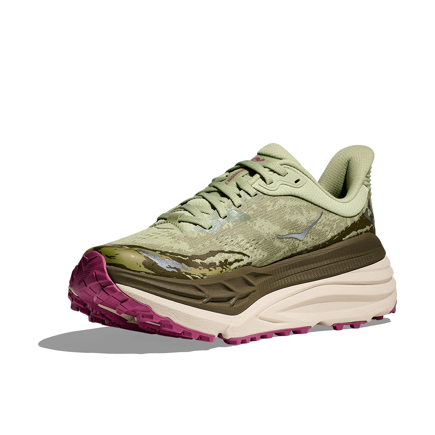 Hoka Stinson 7 Seed Green/Beet Root