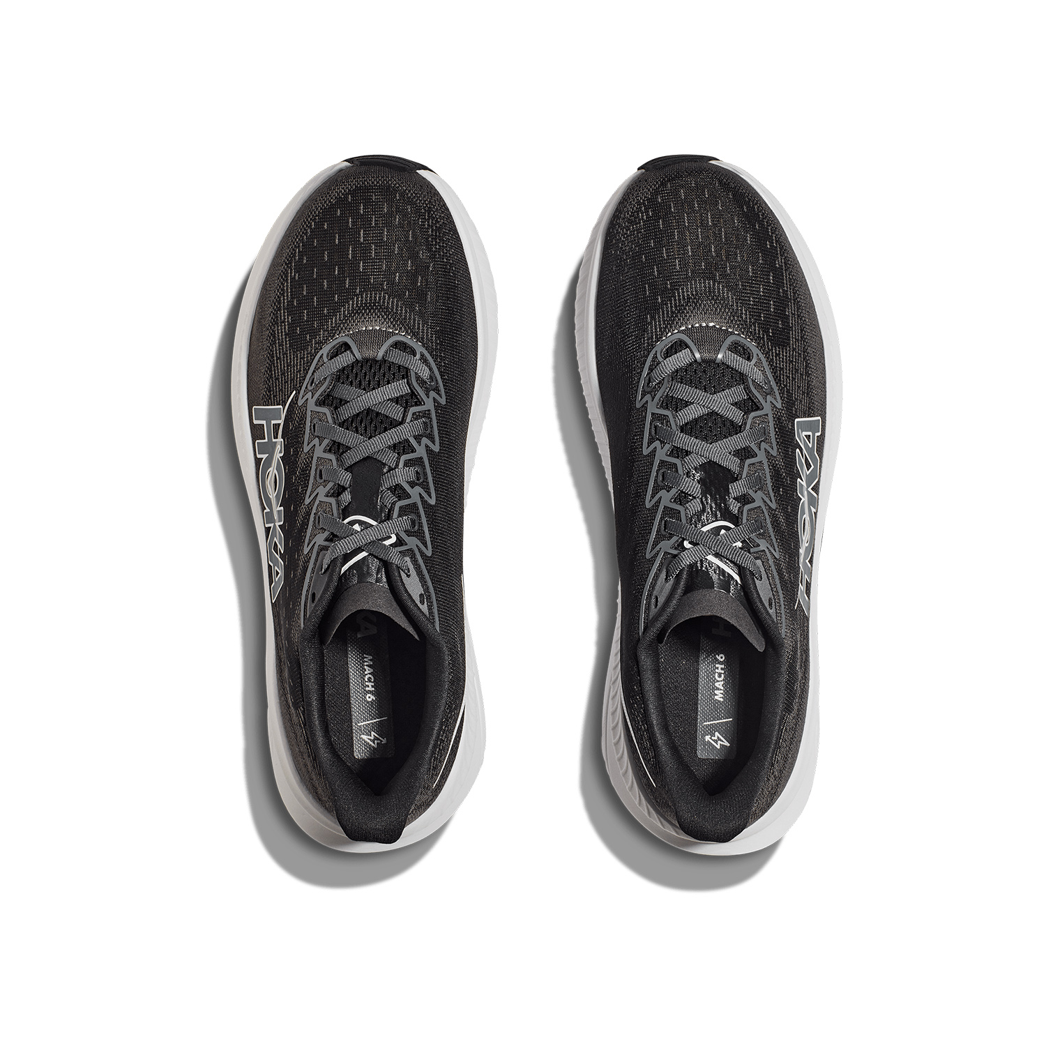 Hoka Mach 6 Wide Black/White