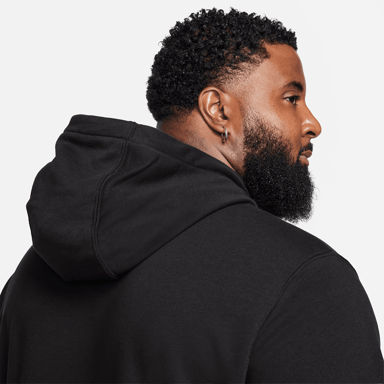 Nike Club Swoosh Felpa Black/White