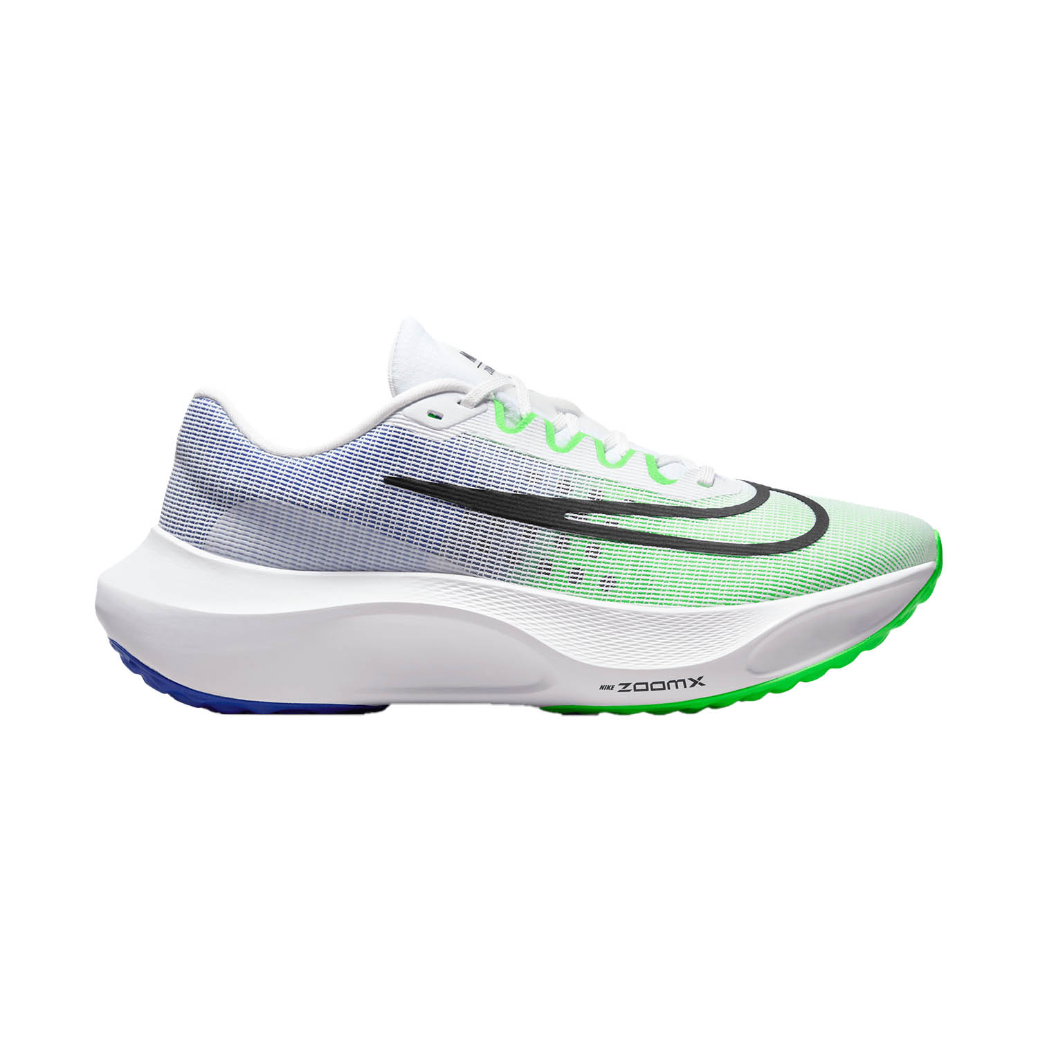 Nike Zoom Fly 5 White/Black/Green Strike/Racer Blue