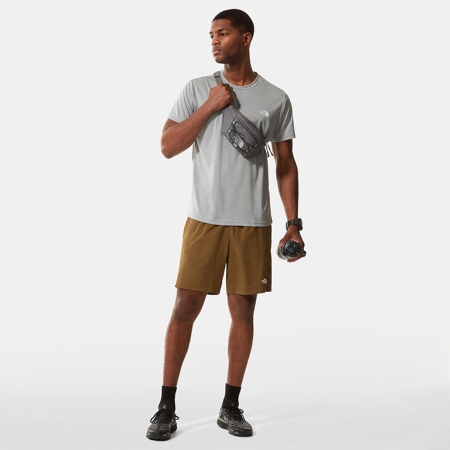 The North Face Reaxion Maglietta Mid Grey Heather