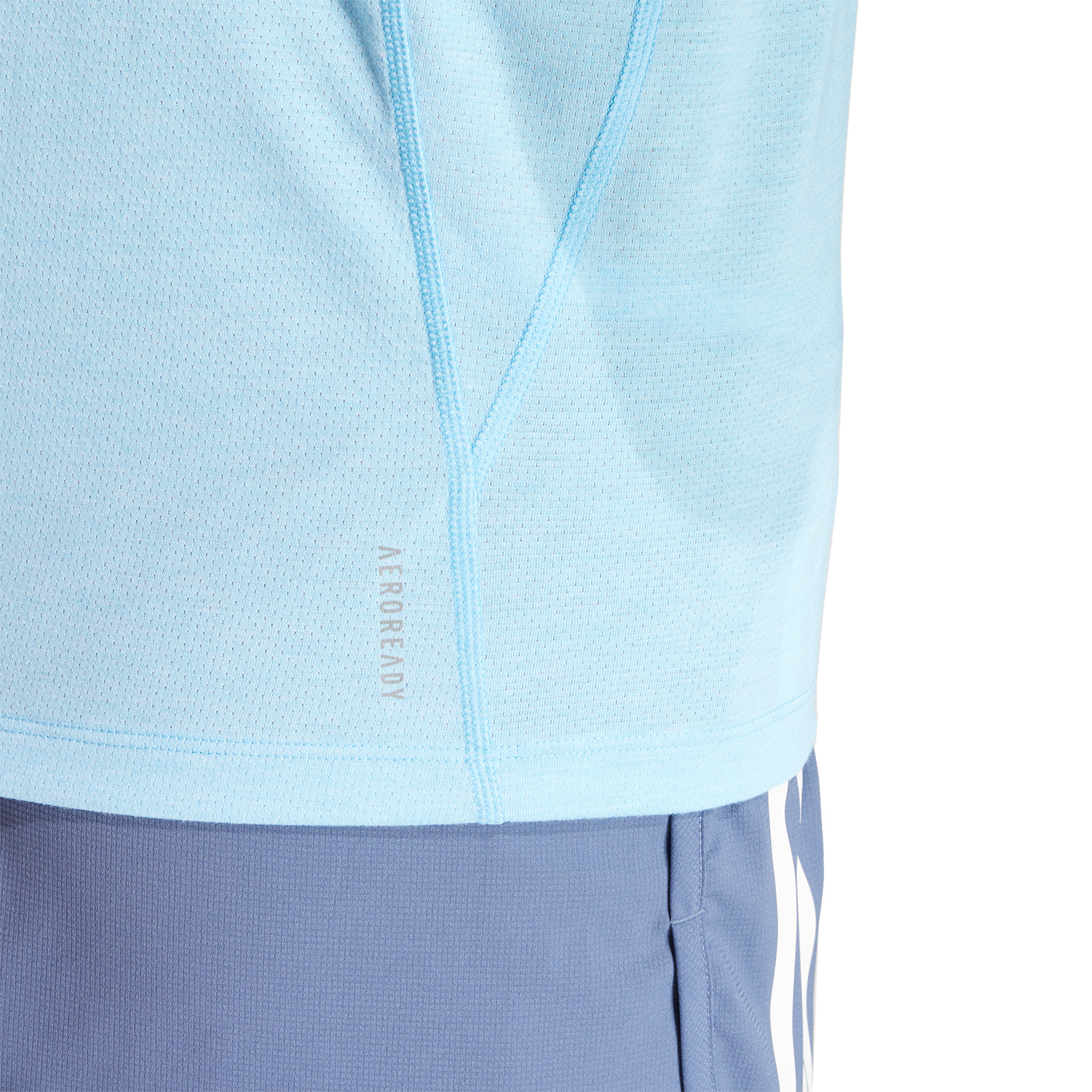 adidas 3S Own The Run Maglietta Semi Blue Burst Melange