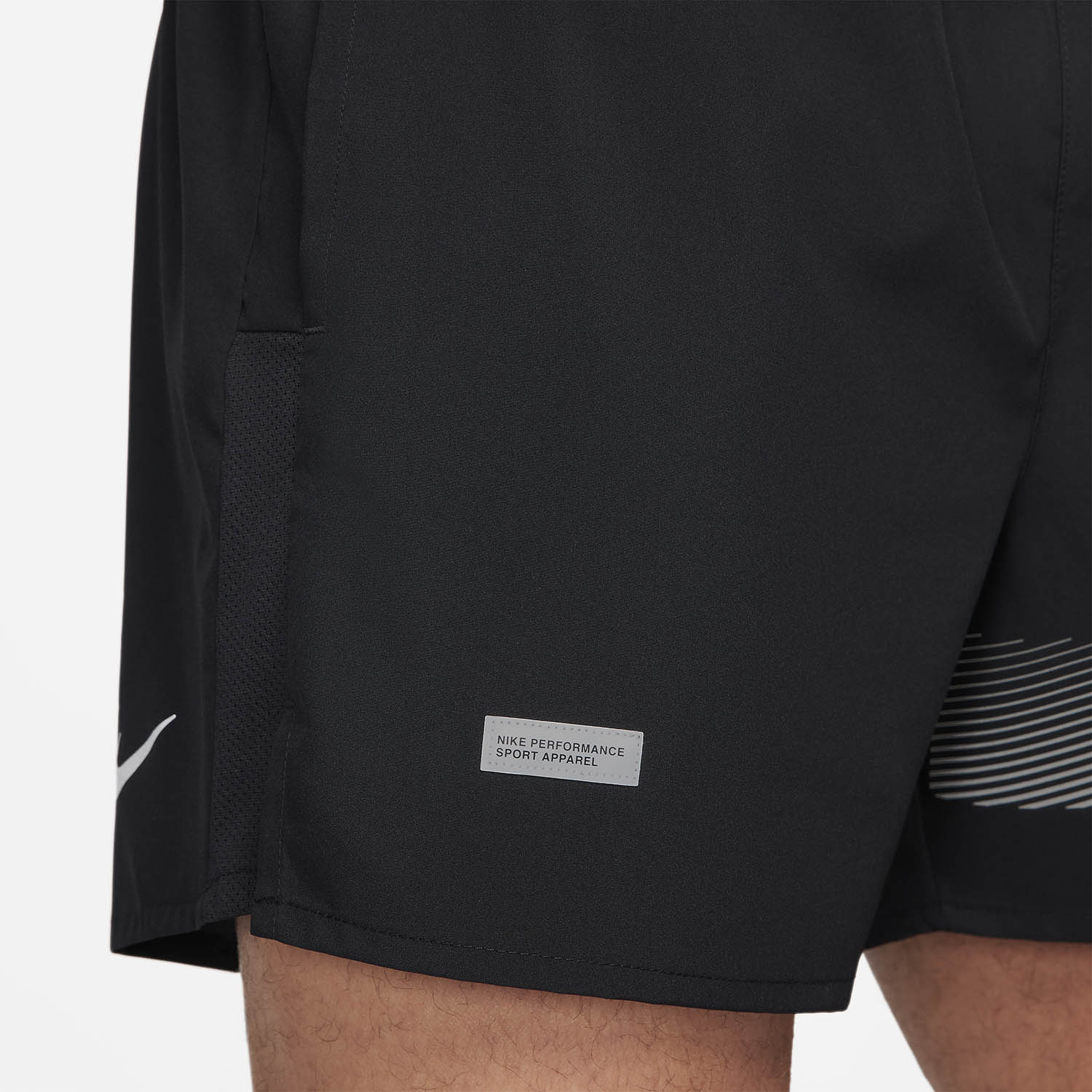 Nike Dri-FIT Challenger Flash 5in Pantaloncini Black/Reflective Silver