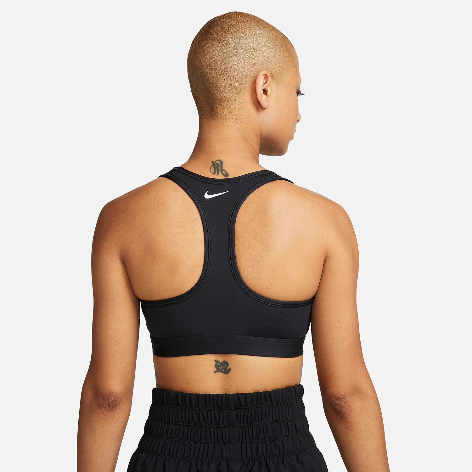 Nike Dri-FIT Swoosh Reggiseno Sportivo Black/Cool Grey