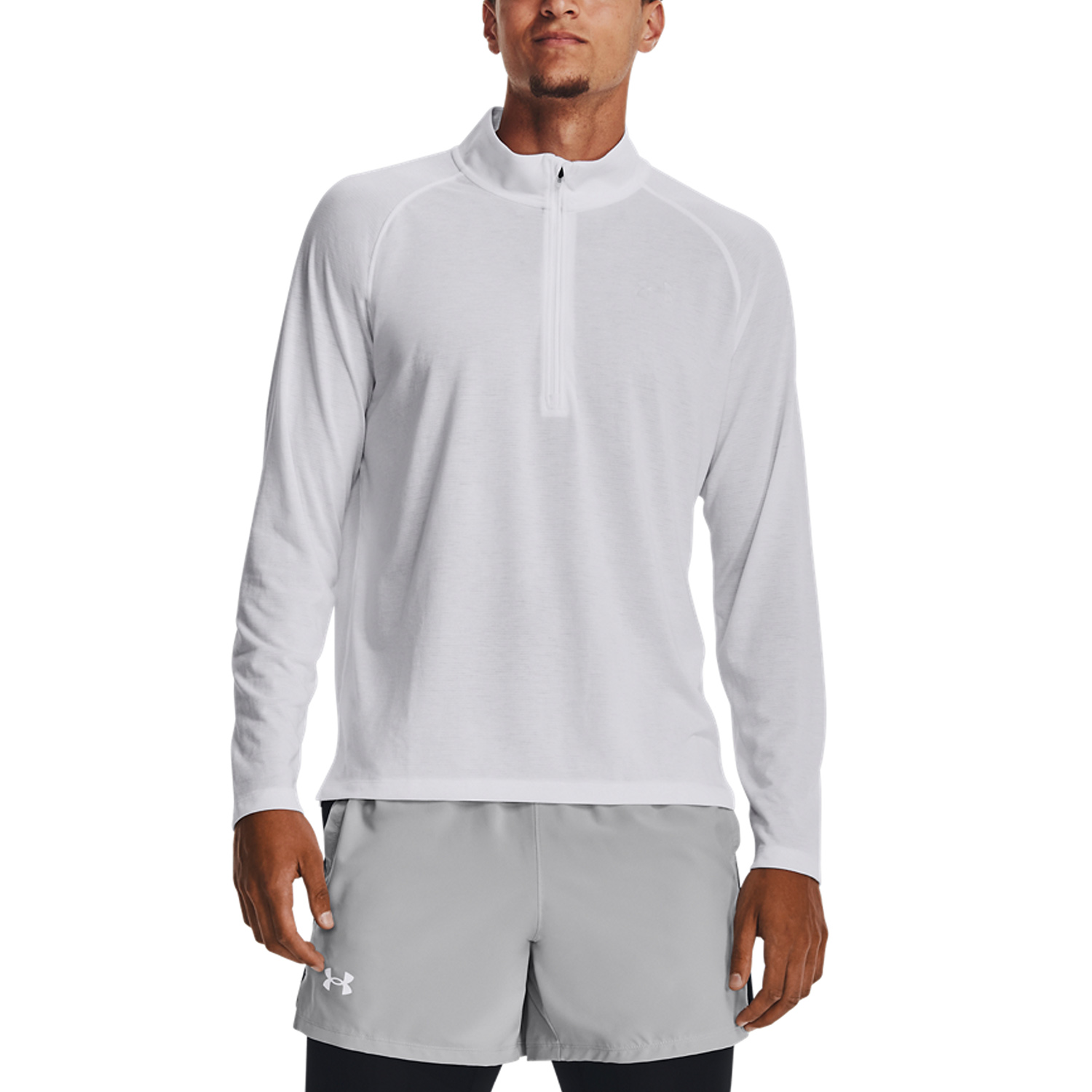 Under Armour Streaker Half Zip Maglia White/Reflective