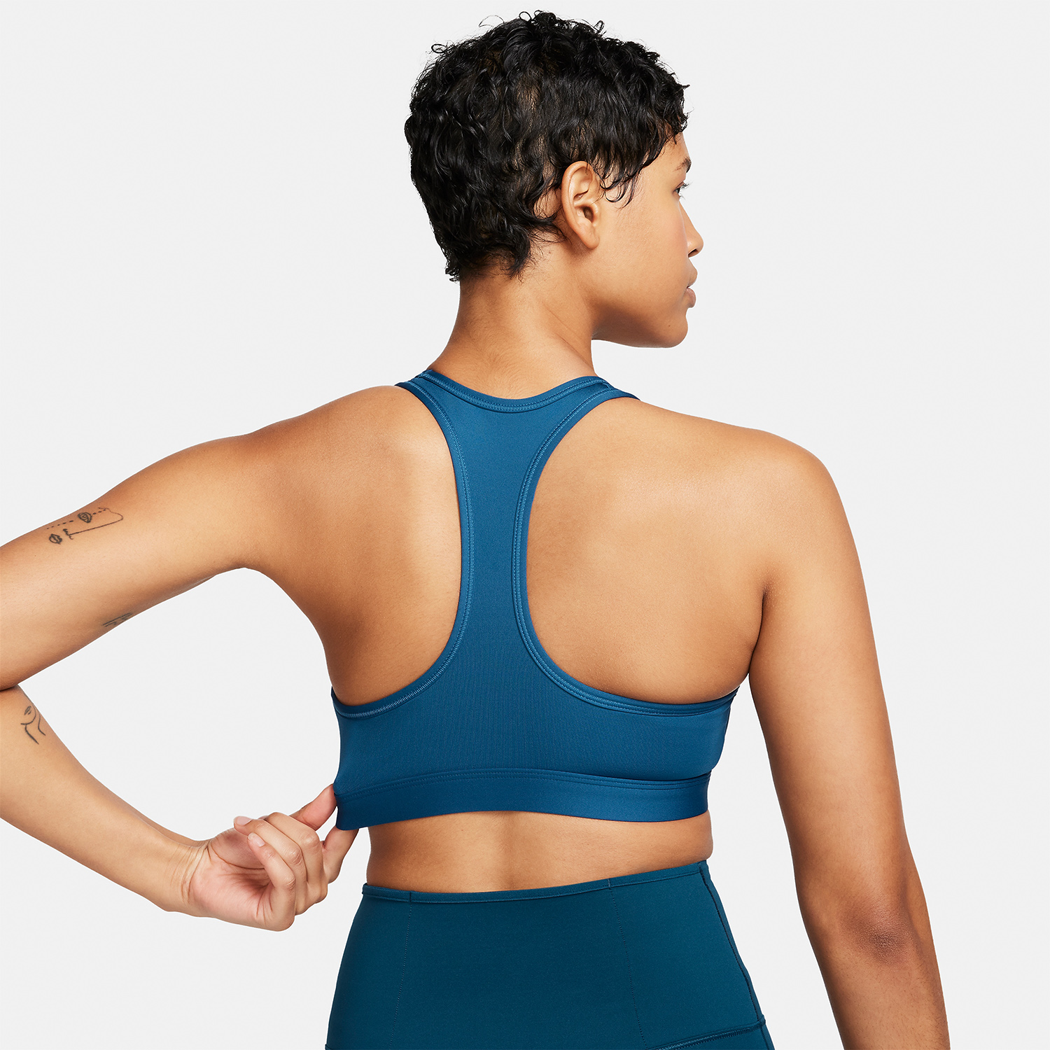 Nike Swoosh Dri-FIT Reggiseno Sportivo Court Blue/White