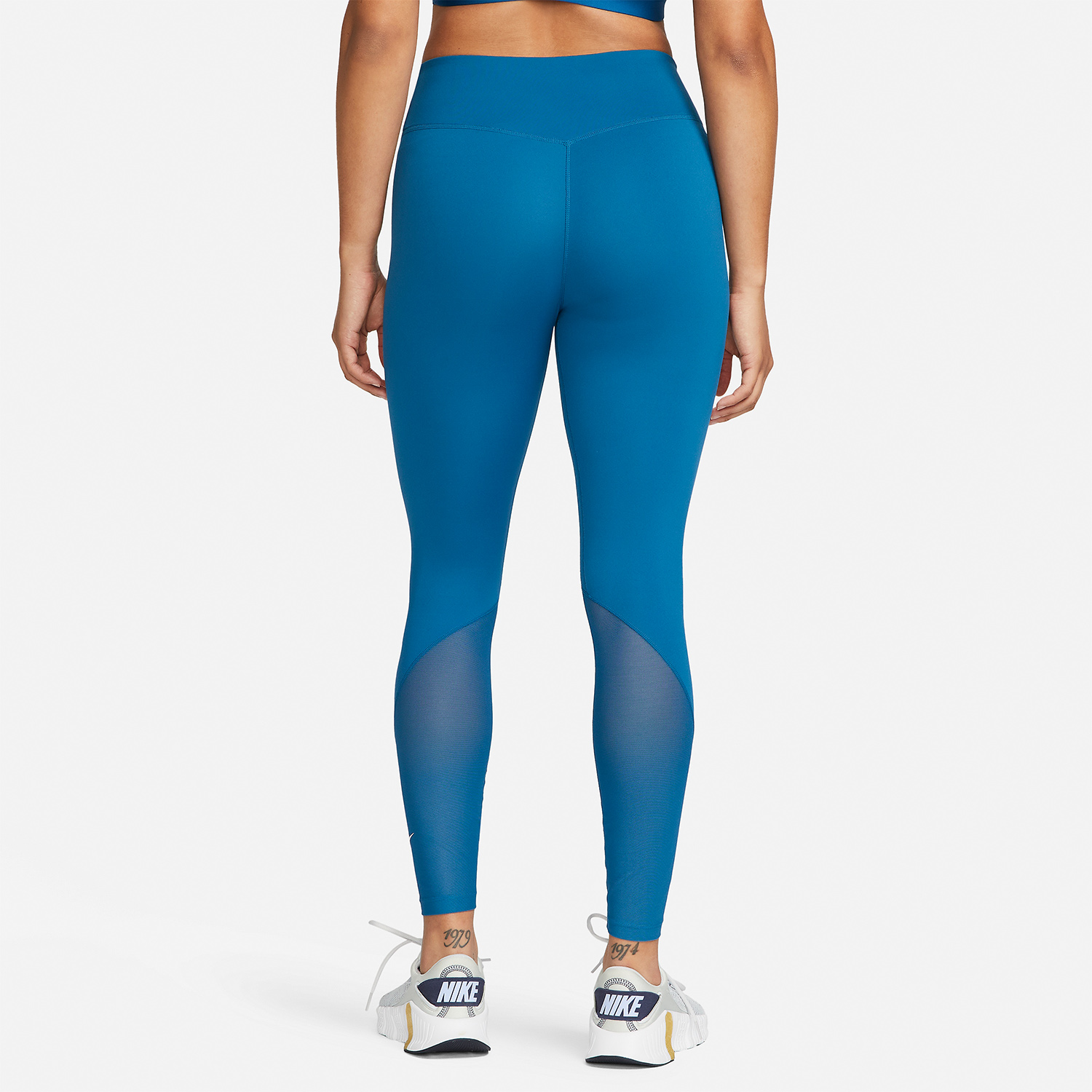 Nike One Mid Rise 7/8 Tights Industrial Blue/White