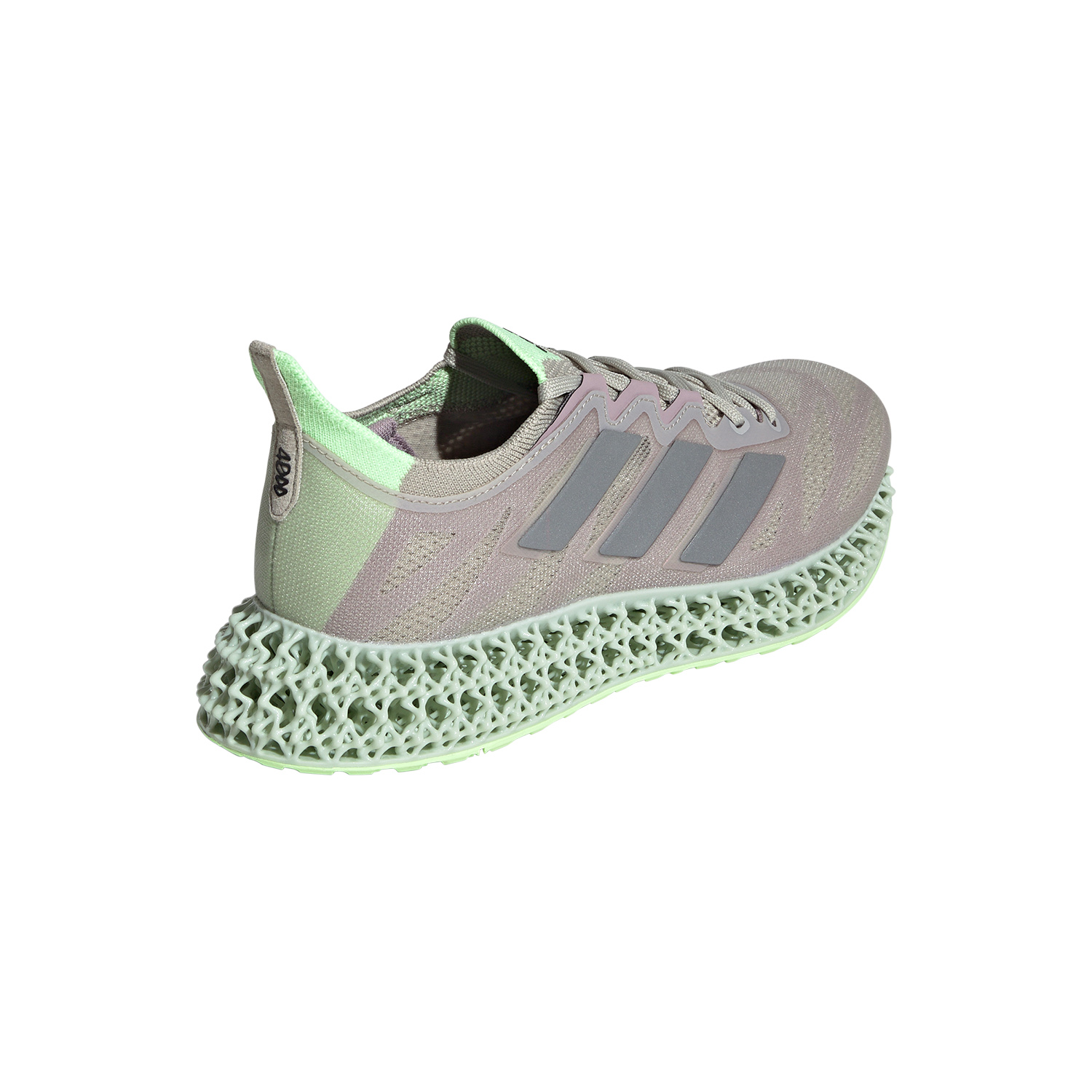 adidas 4DFWD 3 Putty Grey/Metallic Silver/Green Spark