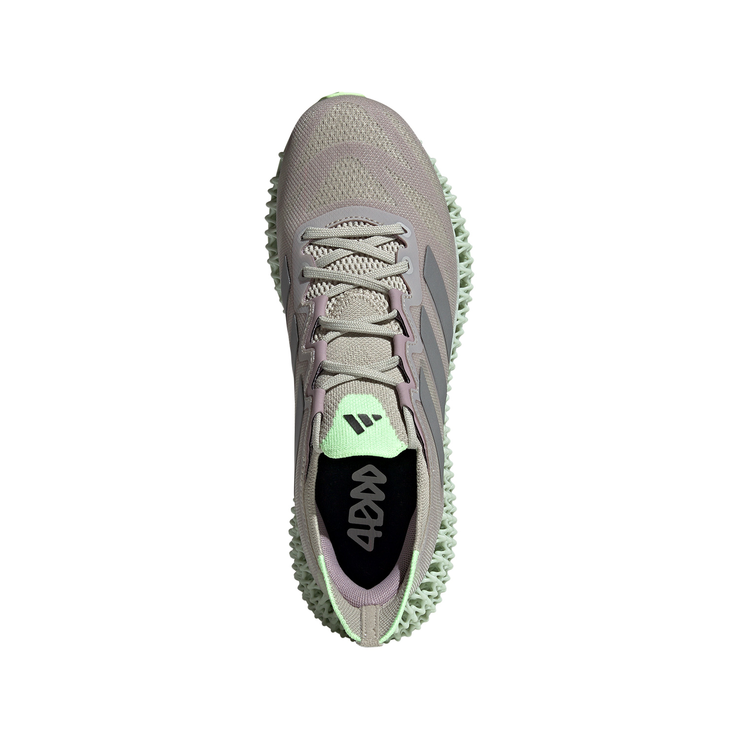 adidas 4DFWD 3 Putty Grey/Metallic Silver/Green Spark