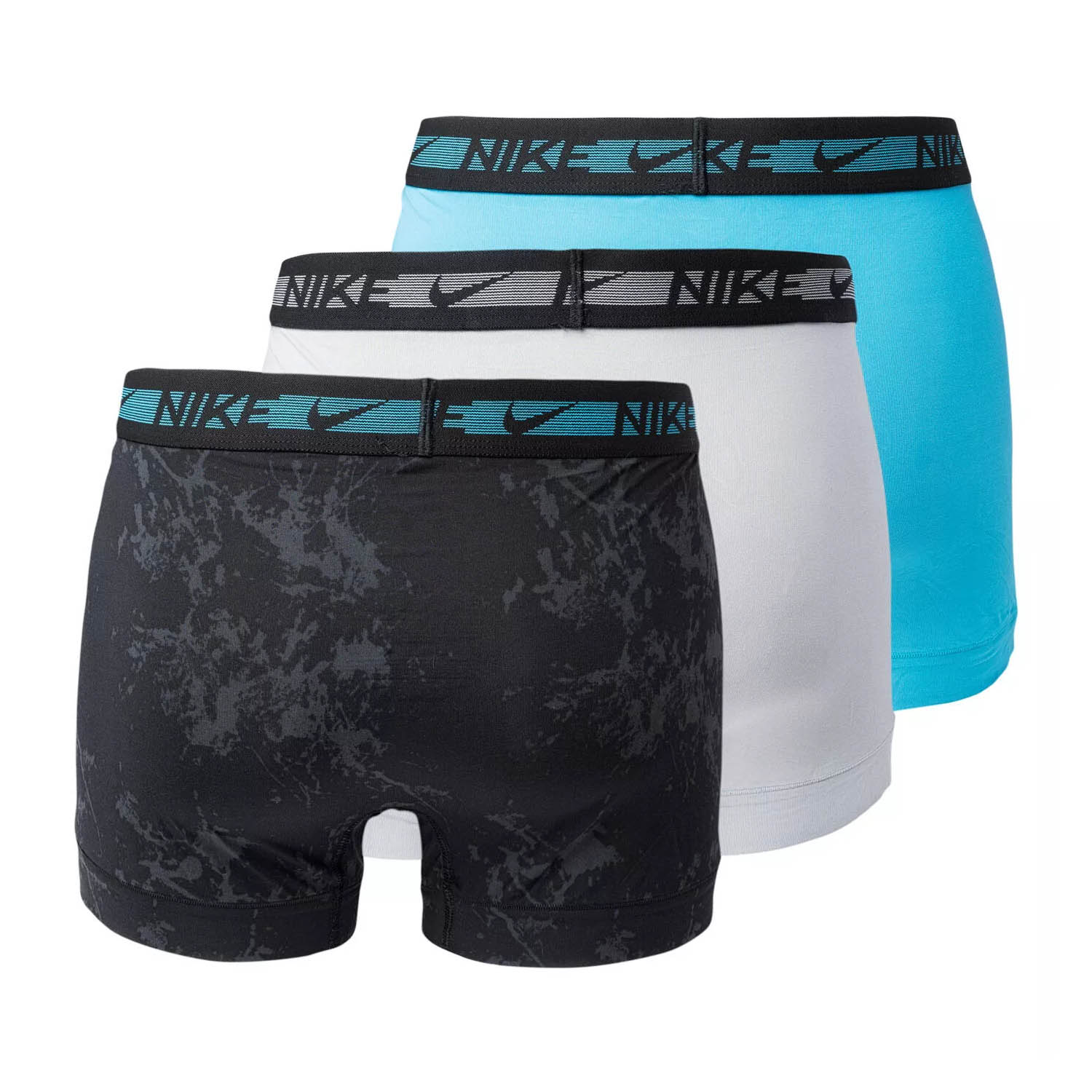 Nike Trunk x 3 Boxer Blue Lightning/Grey/Texture Print