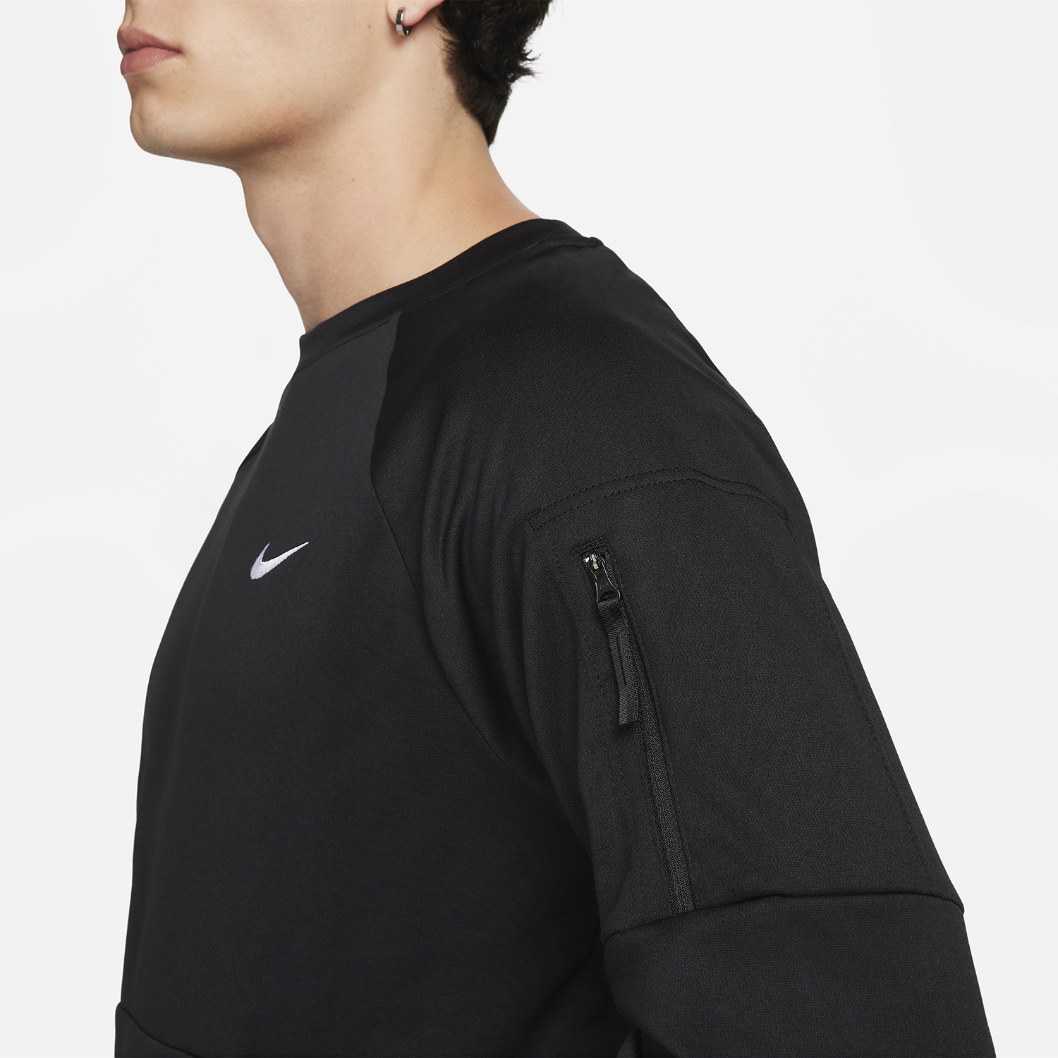 Nike Therma-FIT Crew Maglia Black/White