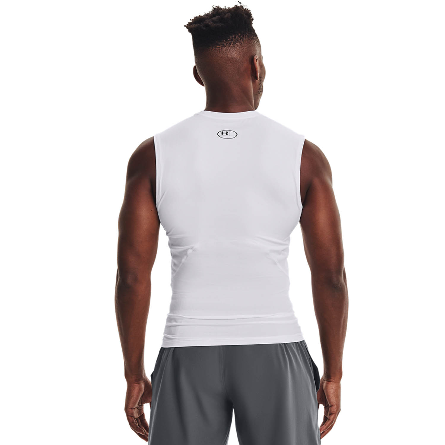 Under Armour HeatGear Compression Canotta White/Black