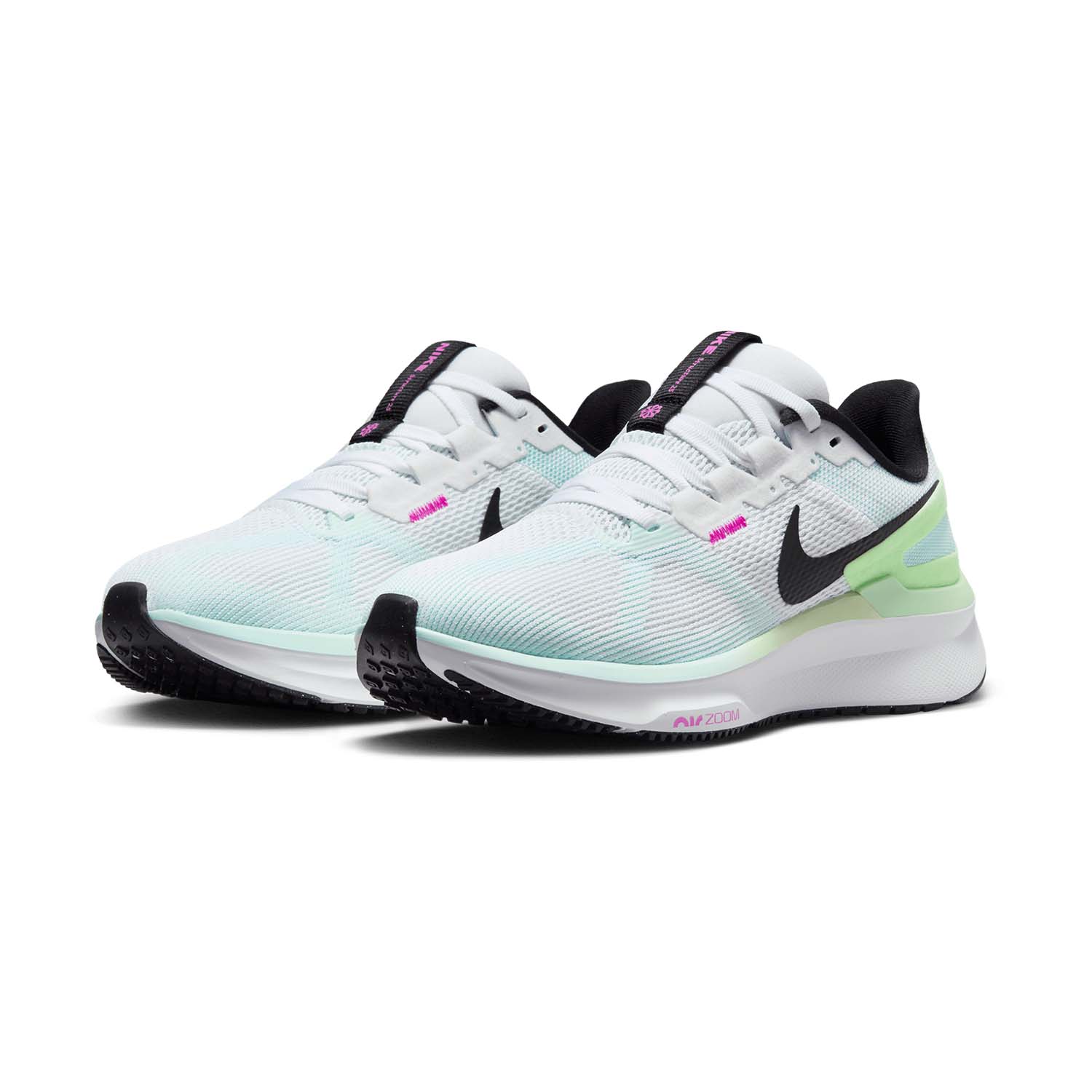 Nike Air Zoom Structure 25 White/Black/Glacier Blue/Vapor Green