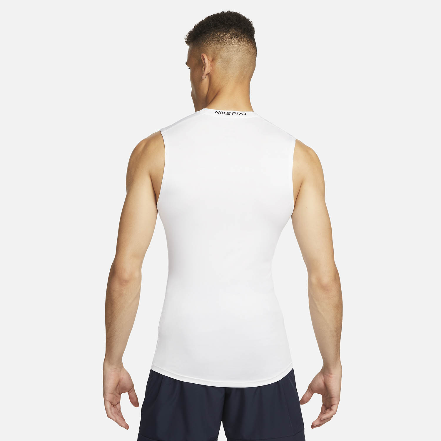 Nike Pro Dri-FIT Logo Canotta White/Black