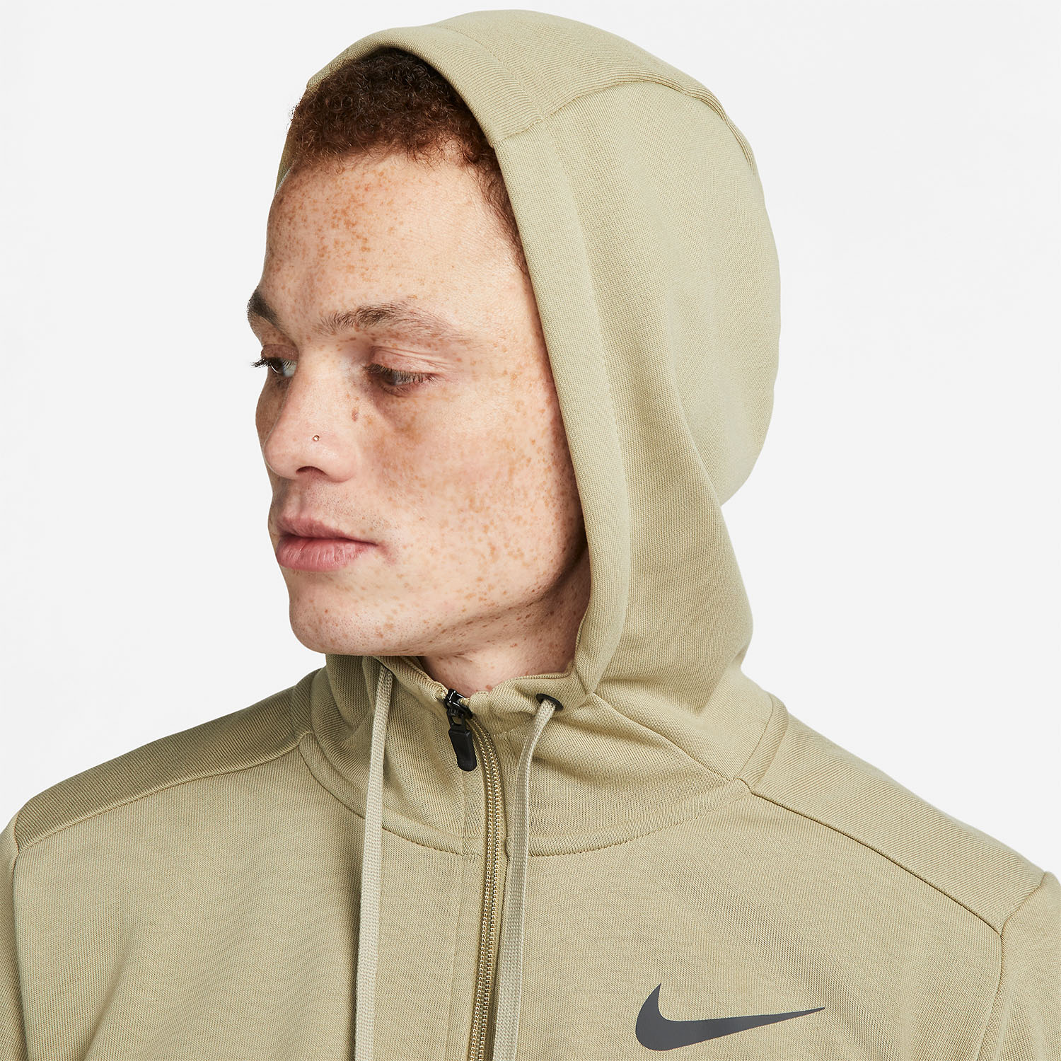 Nike Dri-FIT Logo Felpa Neutral Olive/Black