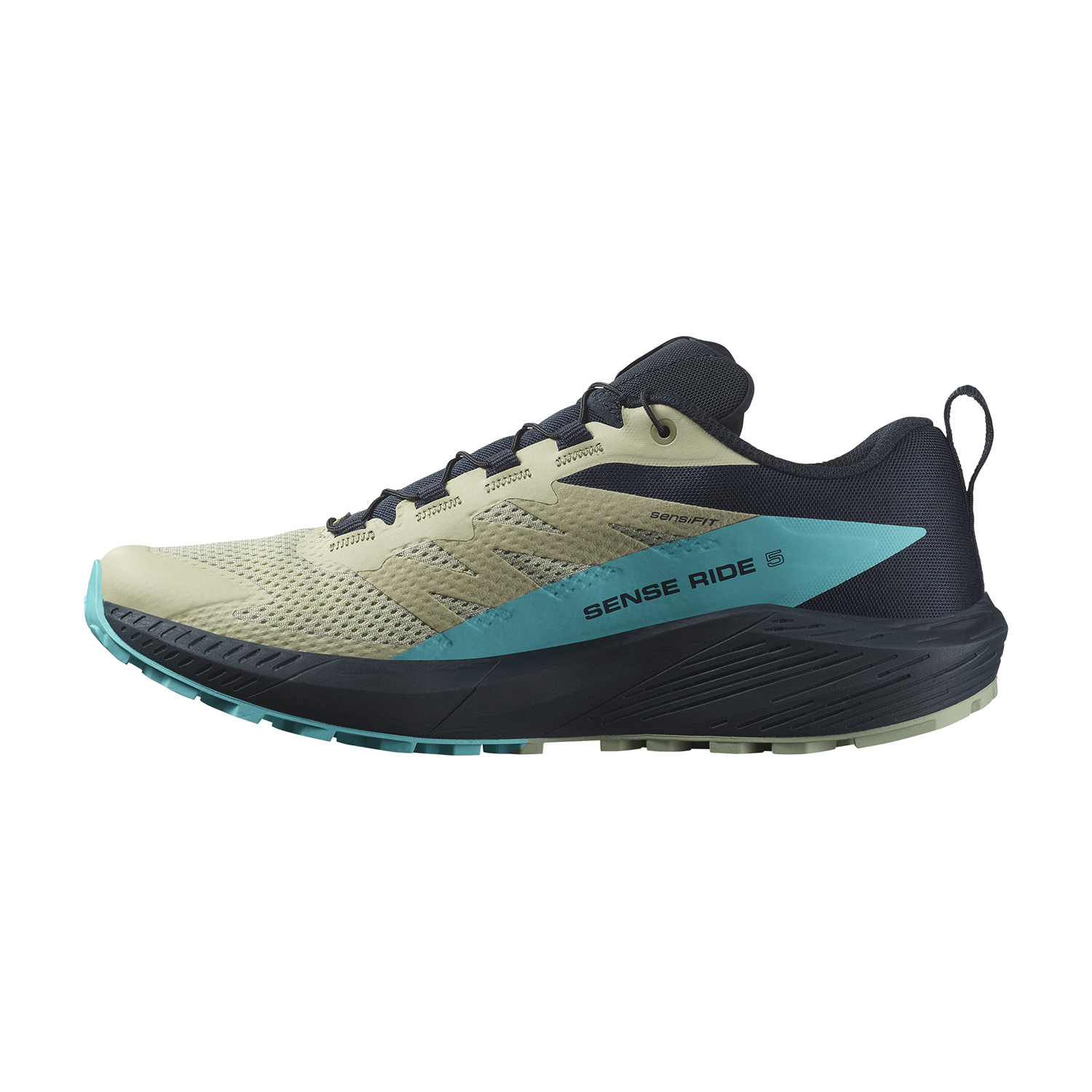 Salomon Sense Ride 5 Alfalfa/Carbon/Peacock Blue