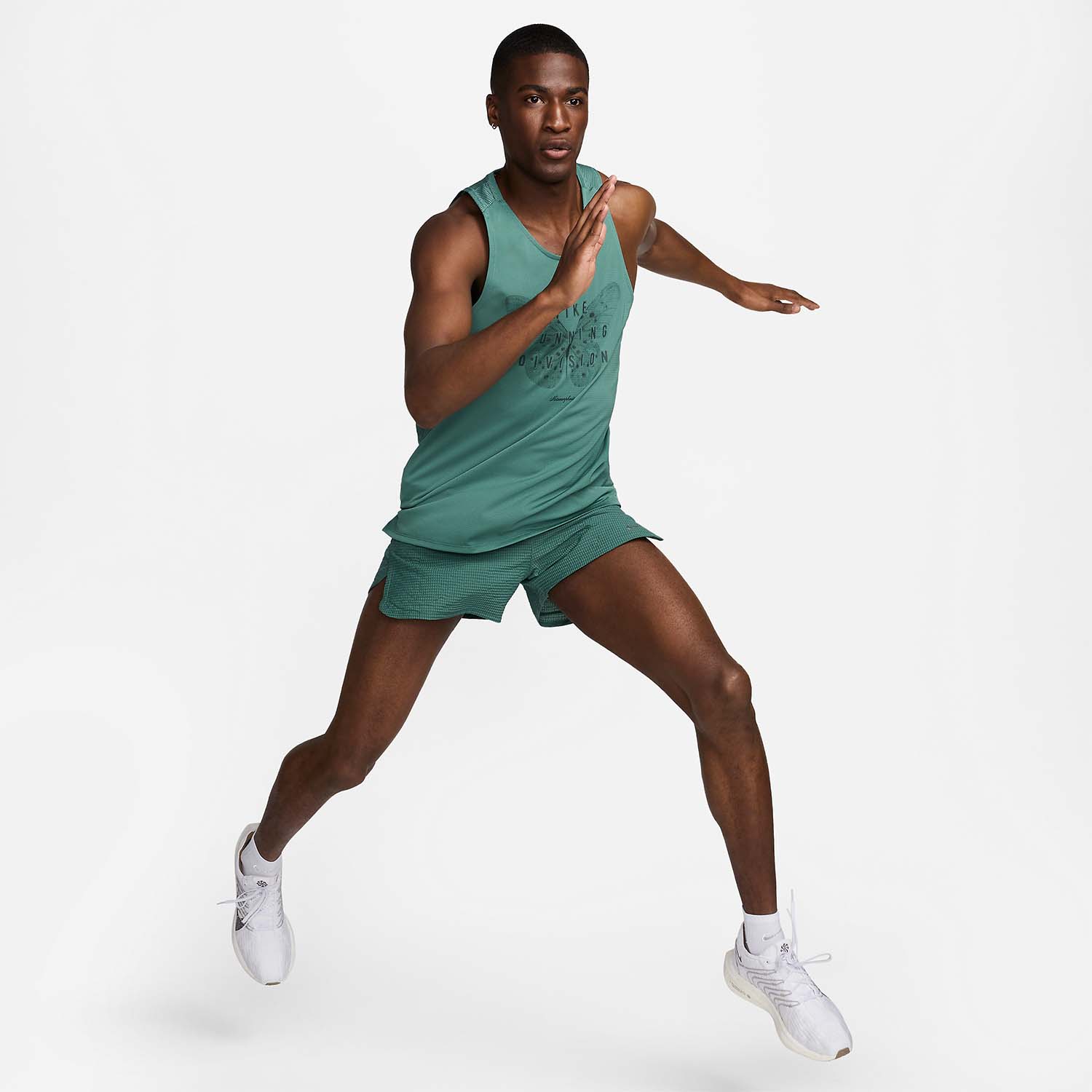 Nike Dri-FIT Rise 365 Canotta Bicoastal/Barely Green/Black