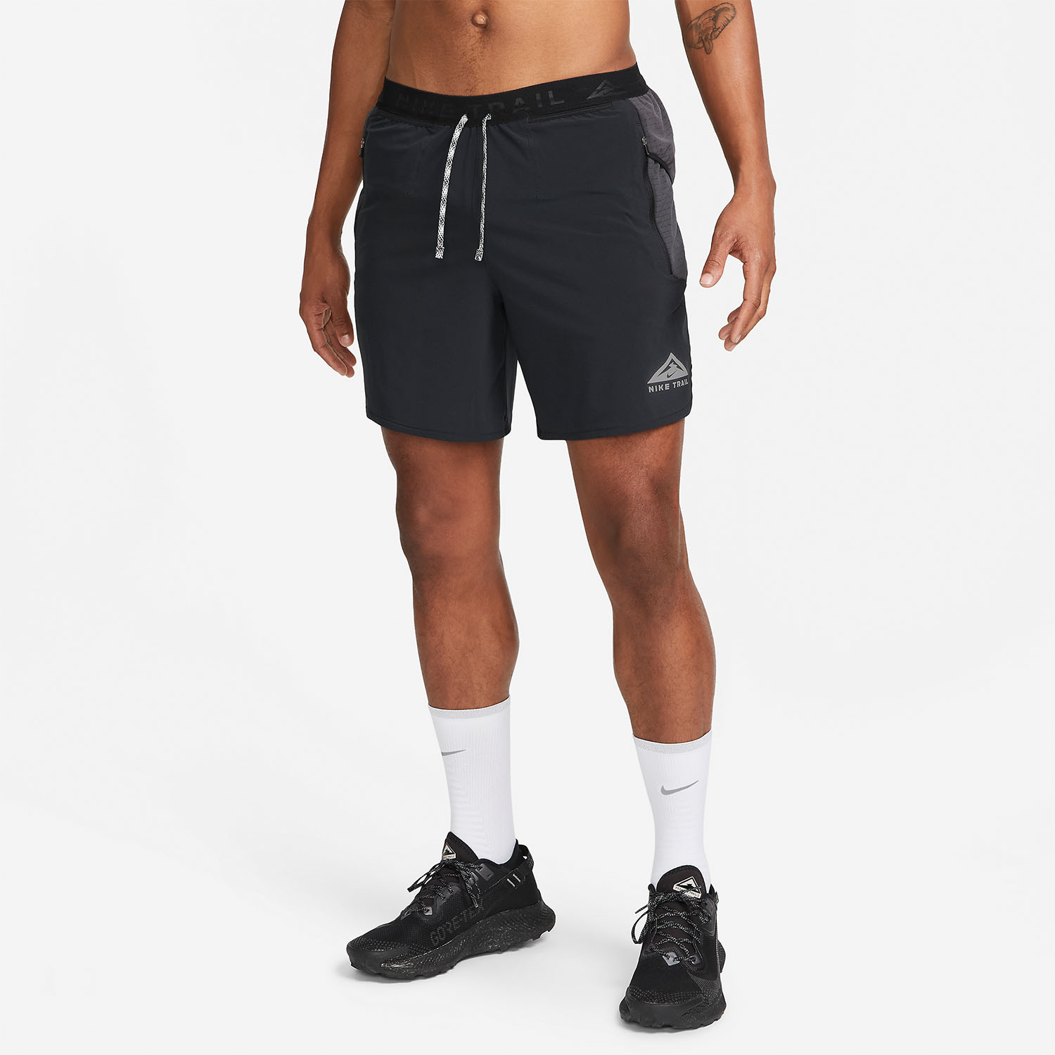 Nike Dri-FIT Second Sunrise 7in Pantaloncini Black/Dark Smoke Grey/White