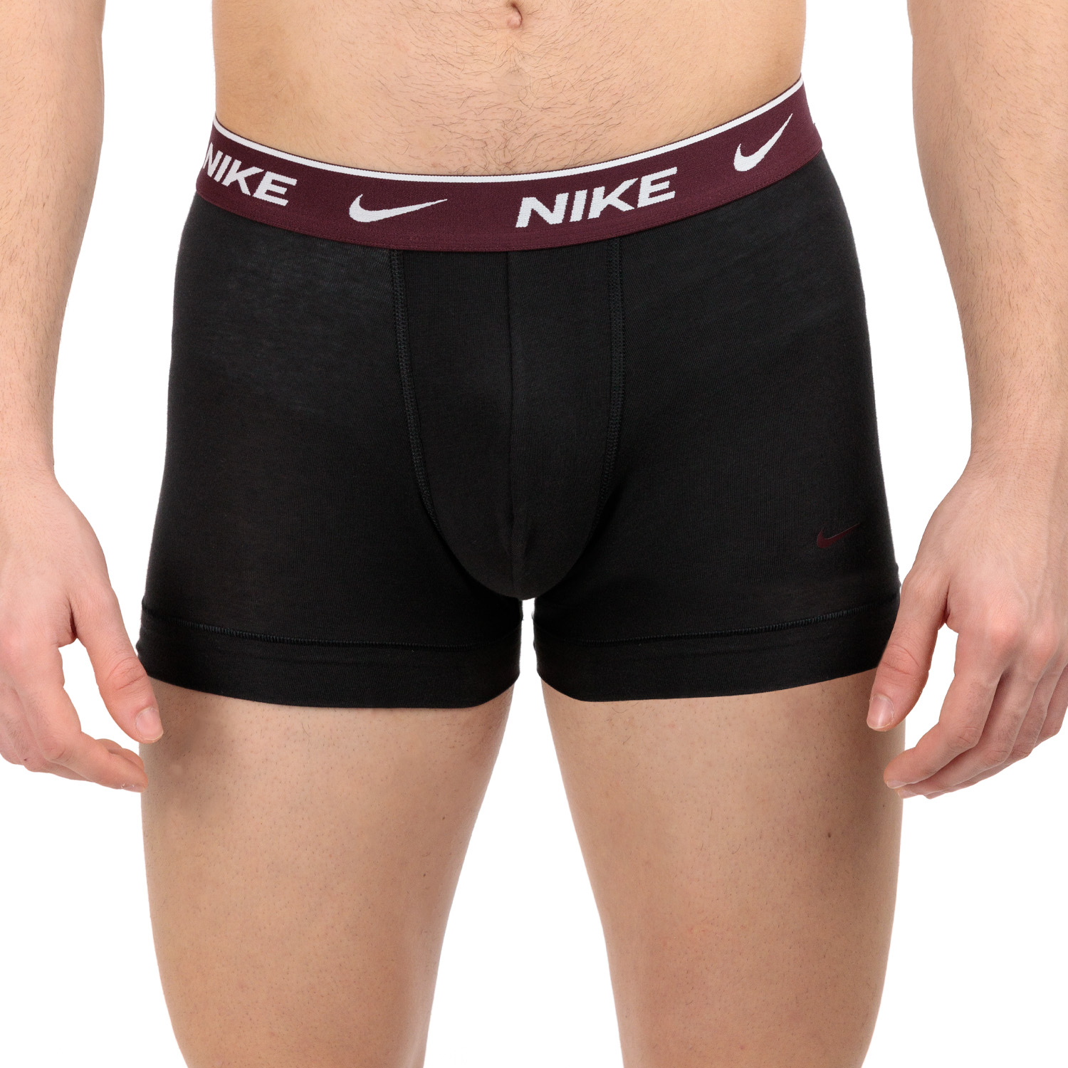 Nike Everyday Stretch x 3 Boxer Black/Rust/Charcoal Heather/Burgundy