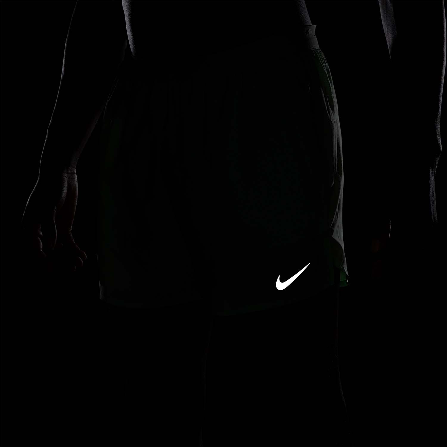 Nike Dri-FIT Stride 5in Pantaloncini Vapor Green/Reflective Silver