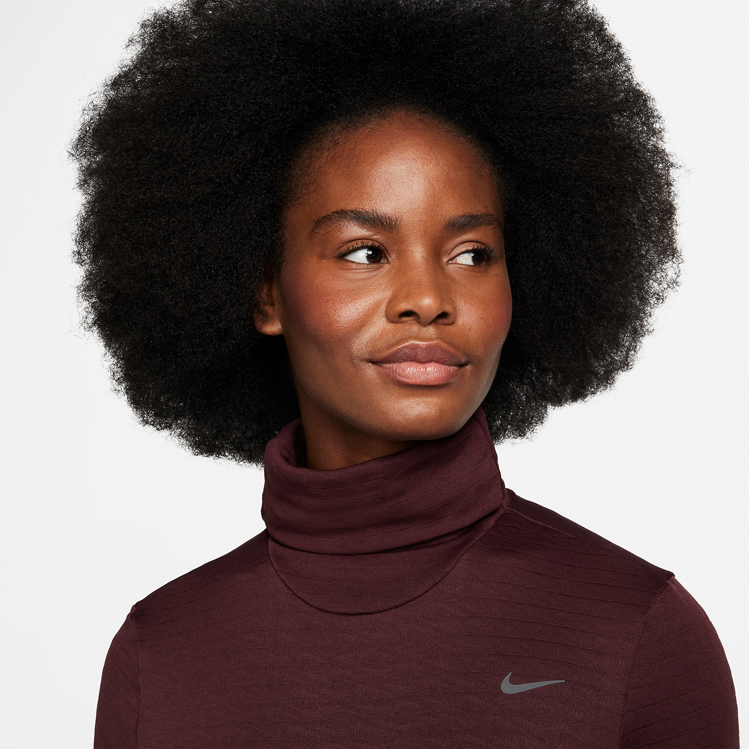 Nike Therma-FIT Element Swift Maglia Burgundy Crush/Reflective Silver
