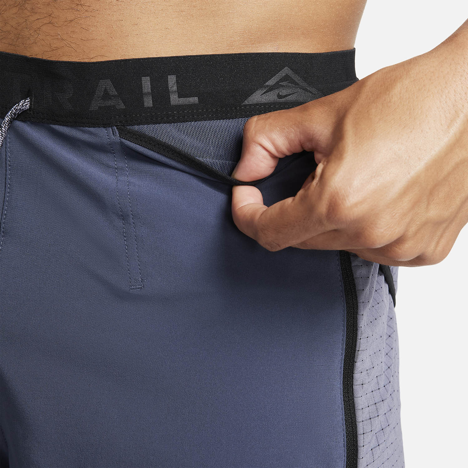 Nike Dri-FIT Second Sunrise 7in Pantaloncini Thunder Blue/Light Carbon/Black