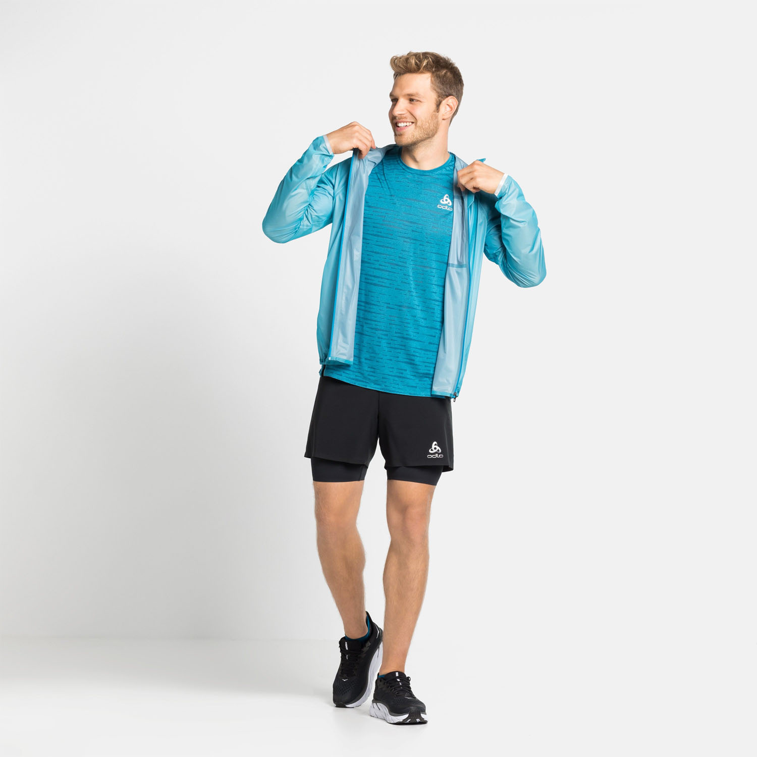 Odlo Zeroweight 2 In 1 5in Pantaloncini Black