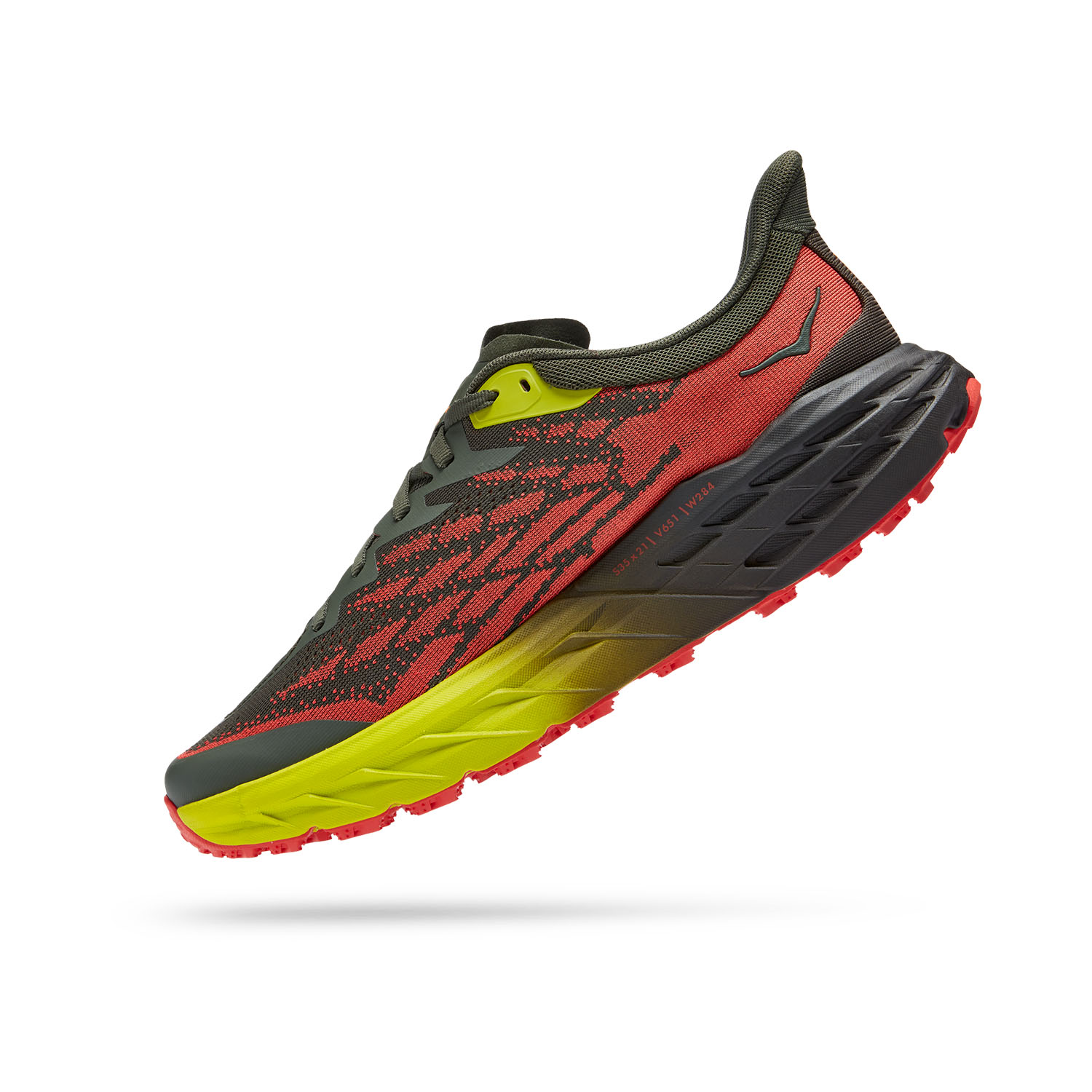Hoka Speedgoat 5 Wide Thyme/Fiesta