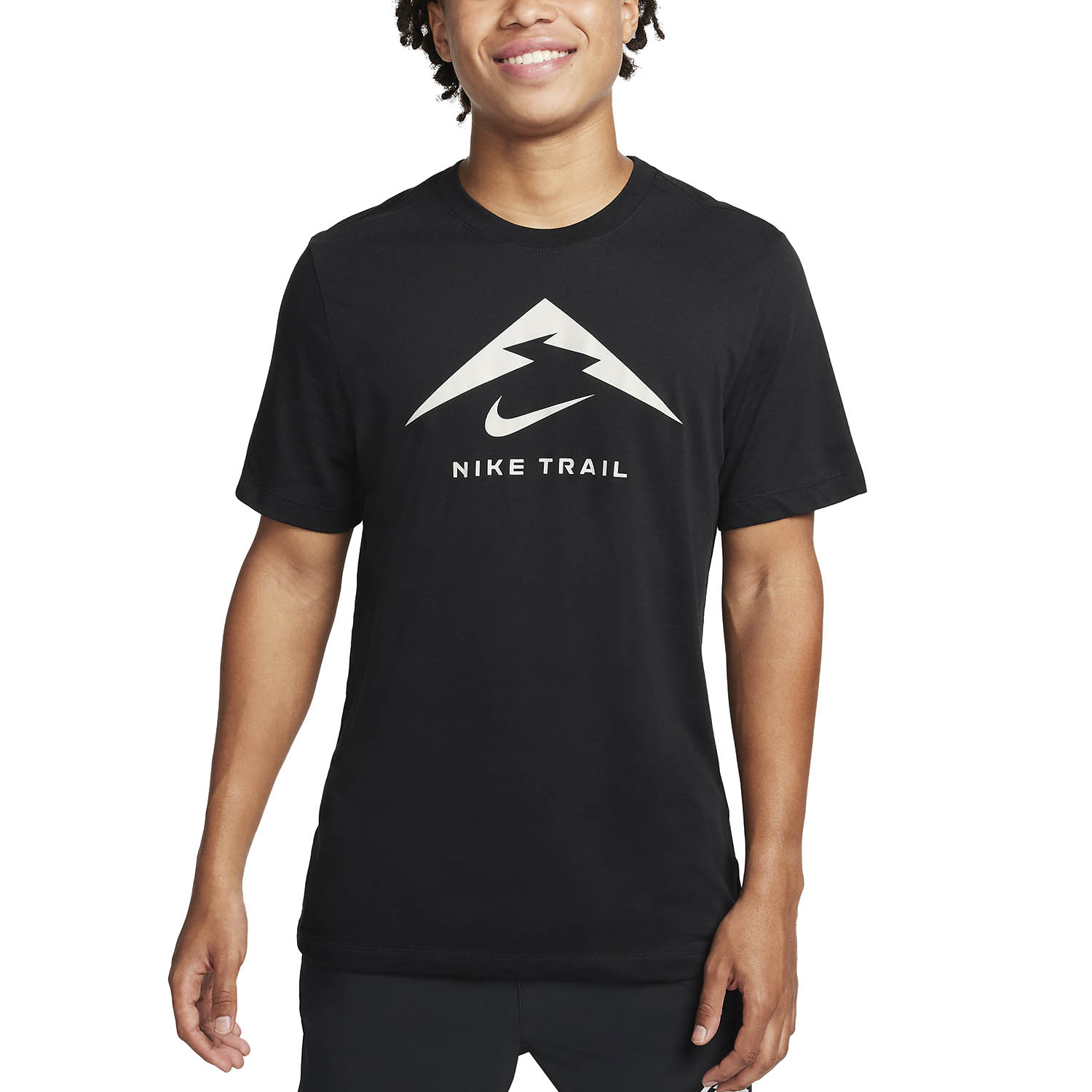 Nike Dri-FIT Trail Logo Maglietta Black