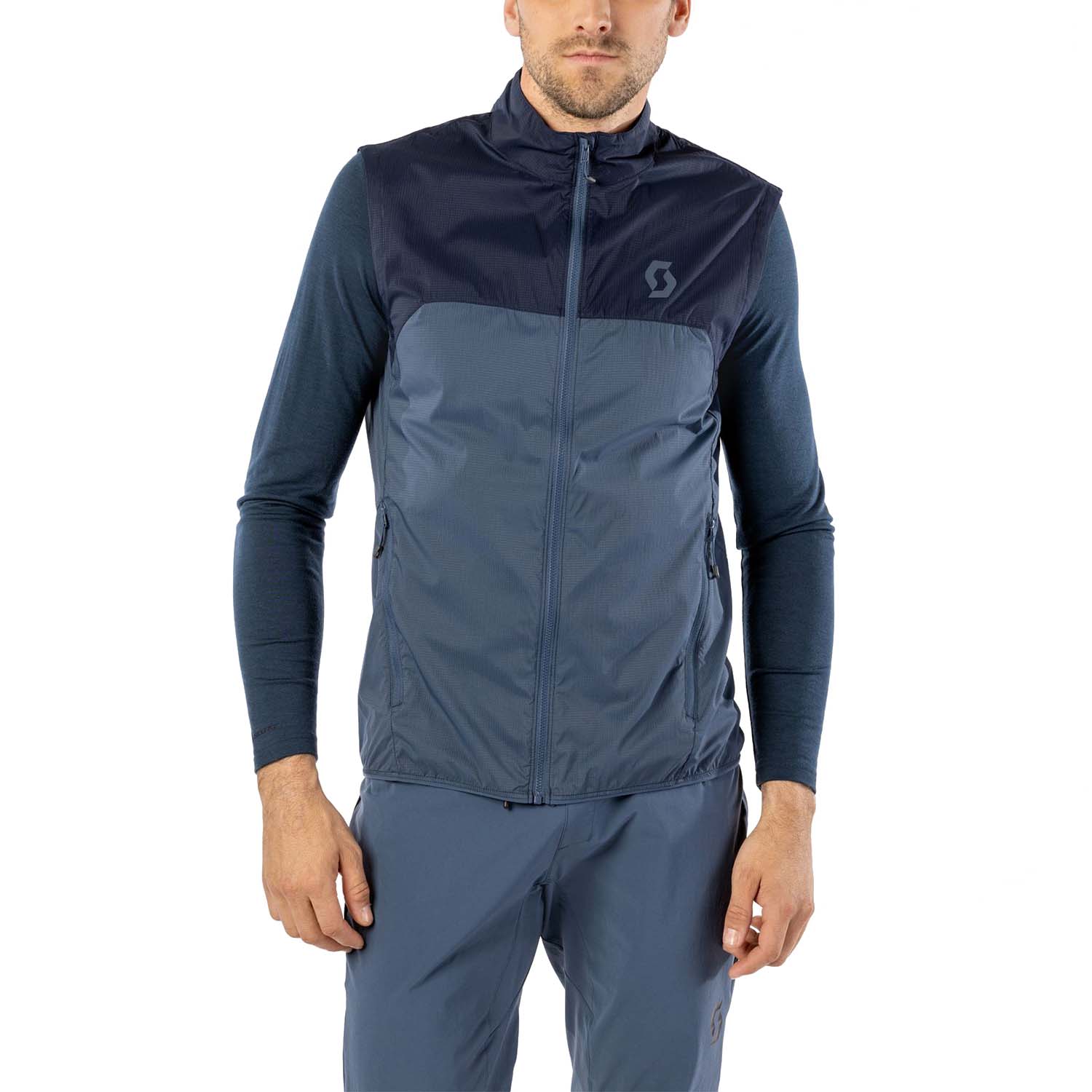 Scott Explorair Gilet Dark Blue/Metal Blue