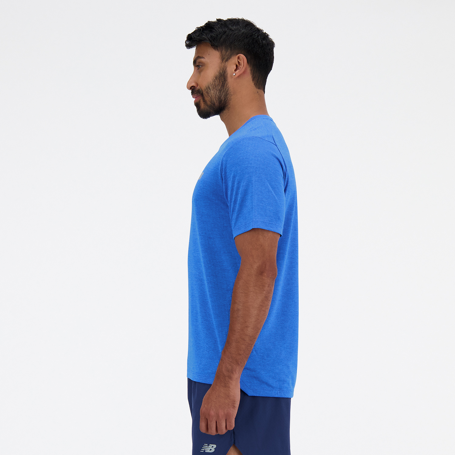 New Balance Athletics Run Maglietta Blue Oasis/Heather