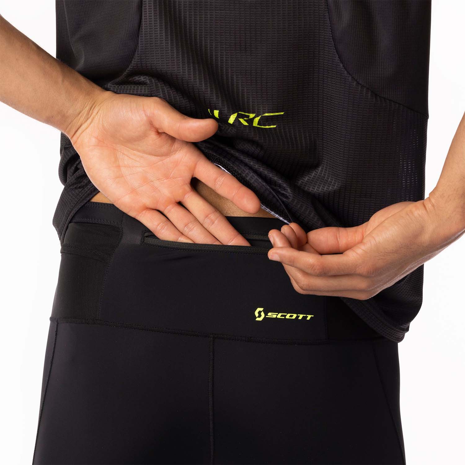 Scott RC Run Tights Black/Yellow