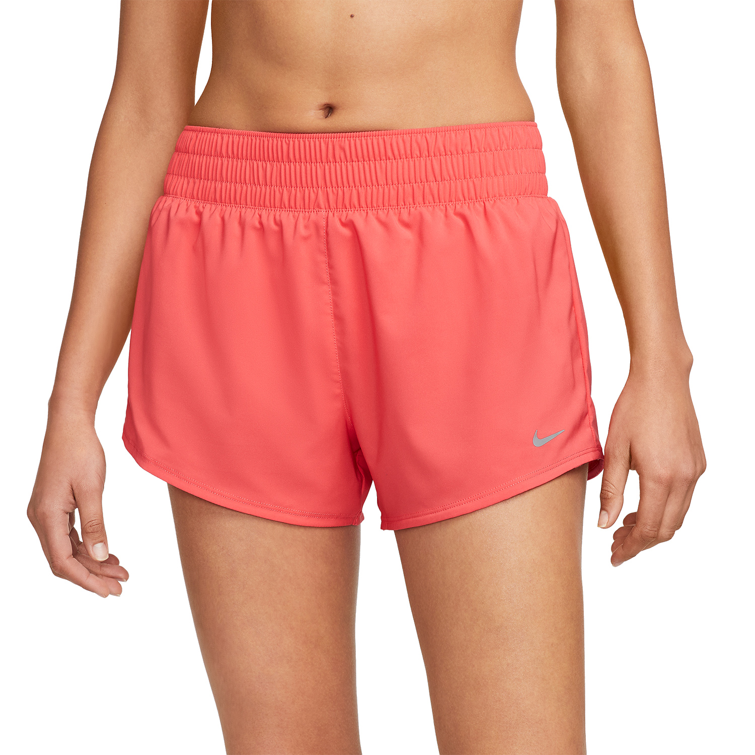 Nike Dri-FIT One 3in Pantaloncini Light Fusion Red/Reflective Silver