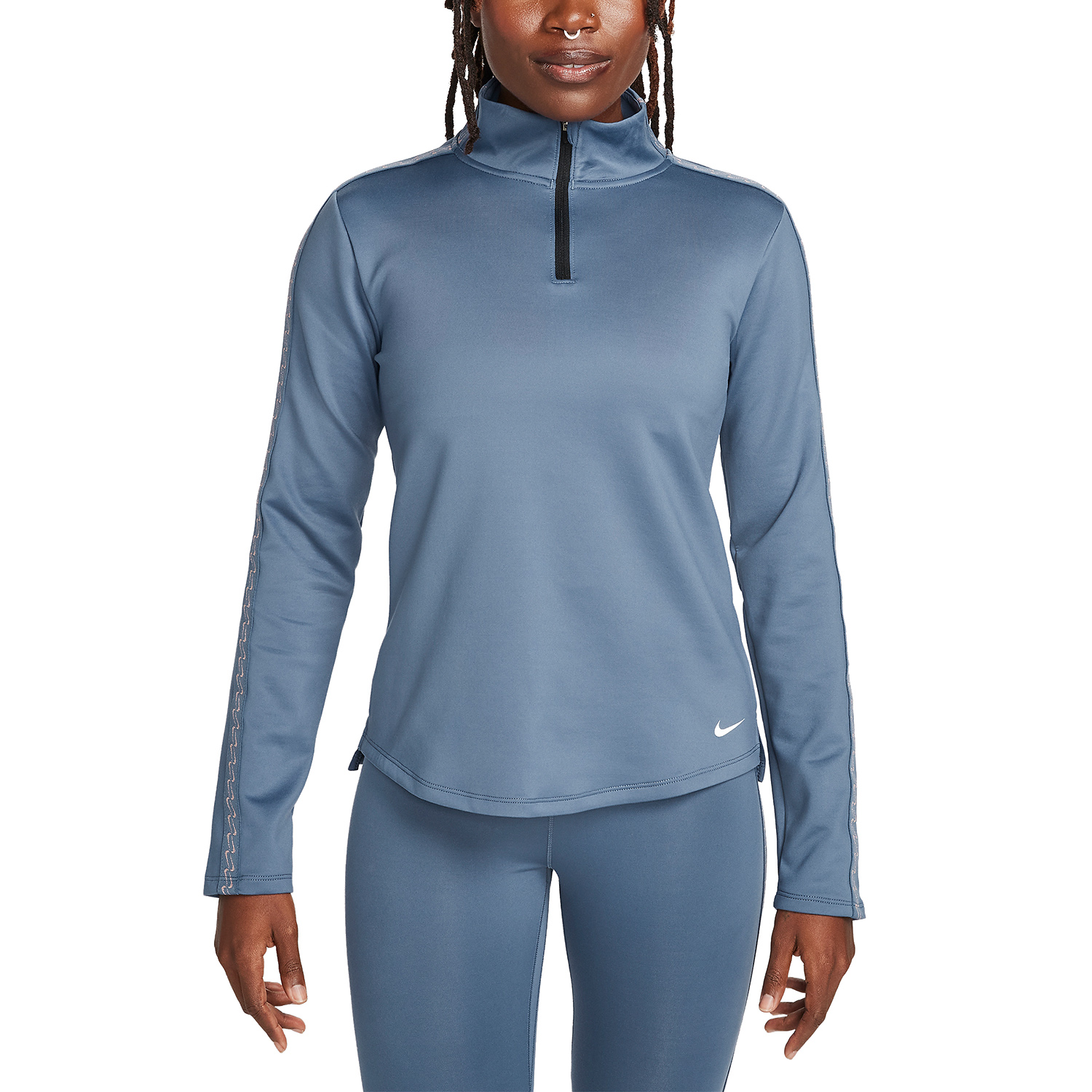 Nike One Therma-FIT One Maglia Diffused Blue/White