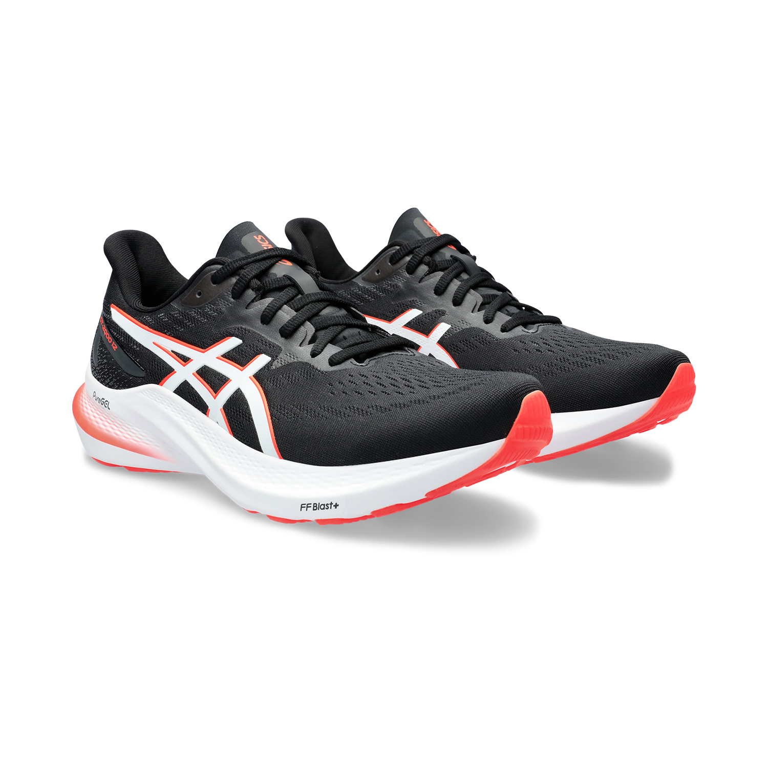 Asics GT 2000 12 Black/Sunrise Red