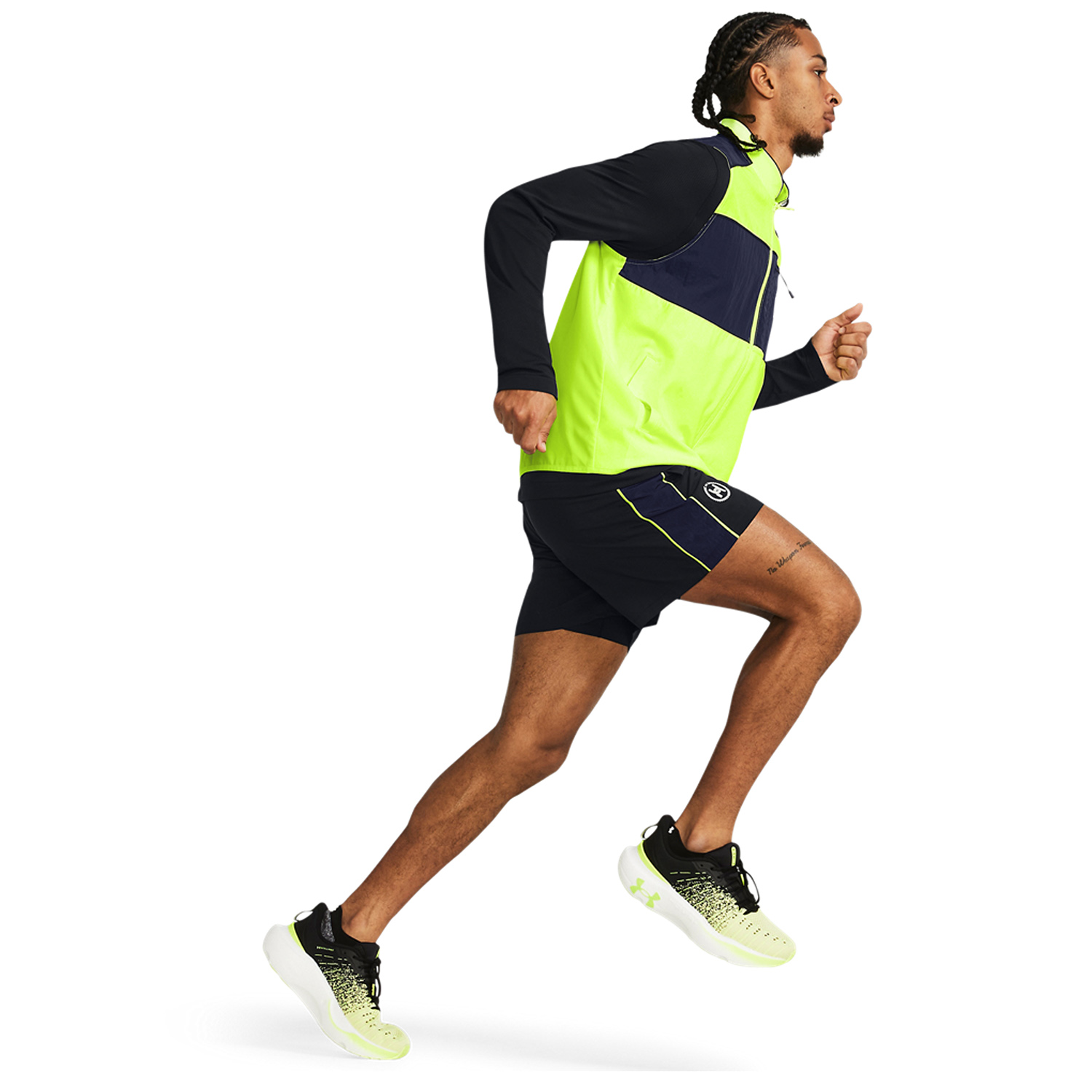 Under Armour Run Everywhere 5in Pantaloncini Black/Midnight Navy/White