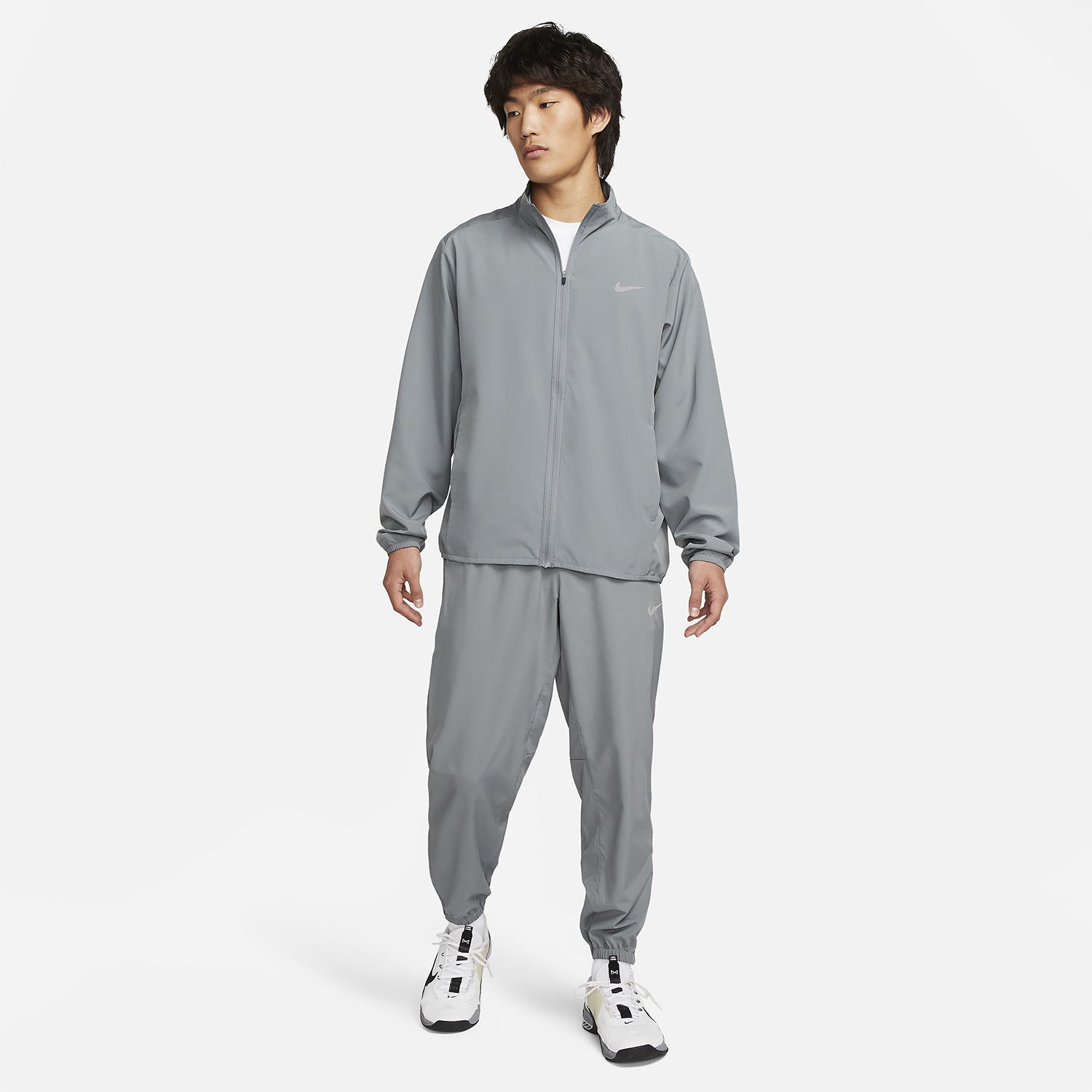 Nike Dri-FIT Form Pantaloni Smoke Grey/Black/Reflective Silver
