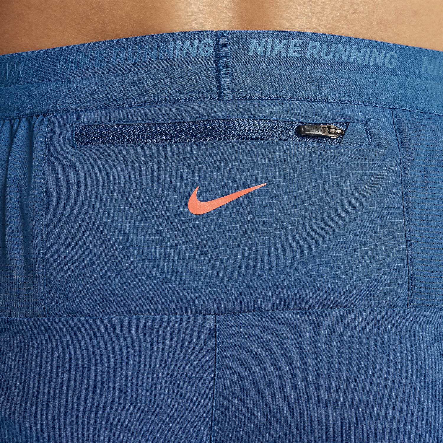 Nike Stride Energy 5in Pantaloncini Court Blue/Safety Orange