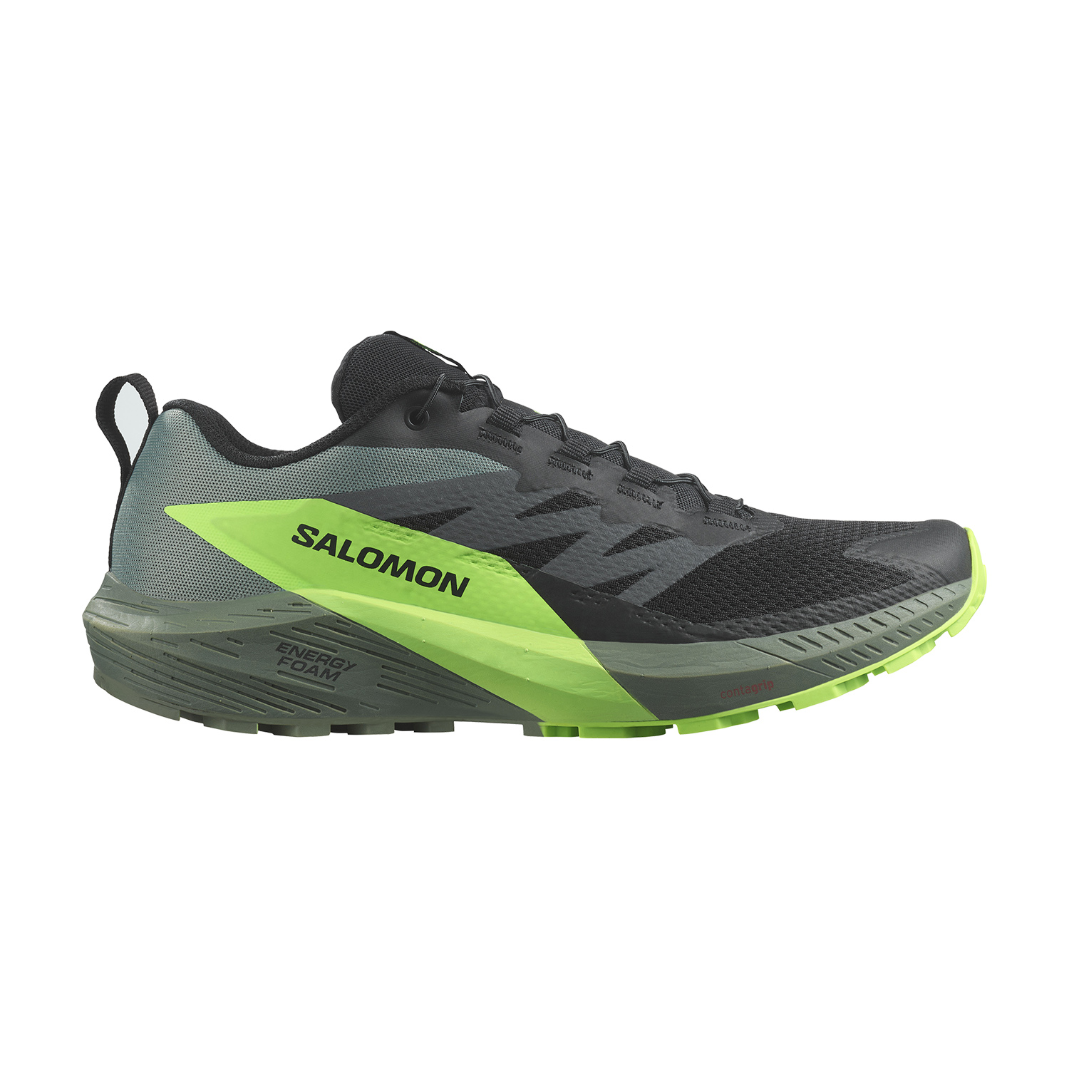 Salomon Sense Ride 5 Black/Laurel Wreath/Green Gecko