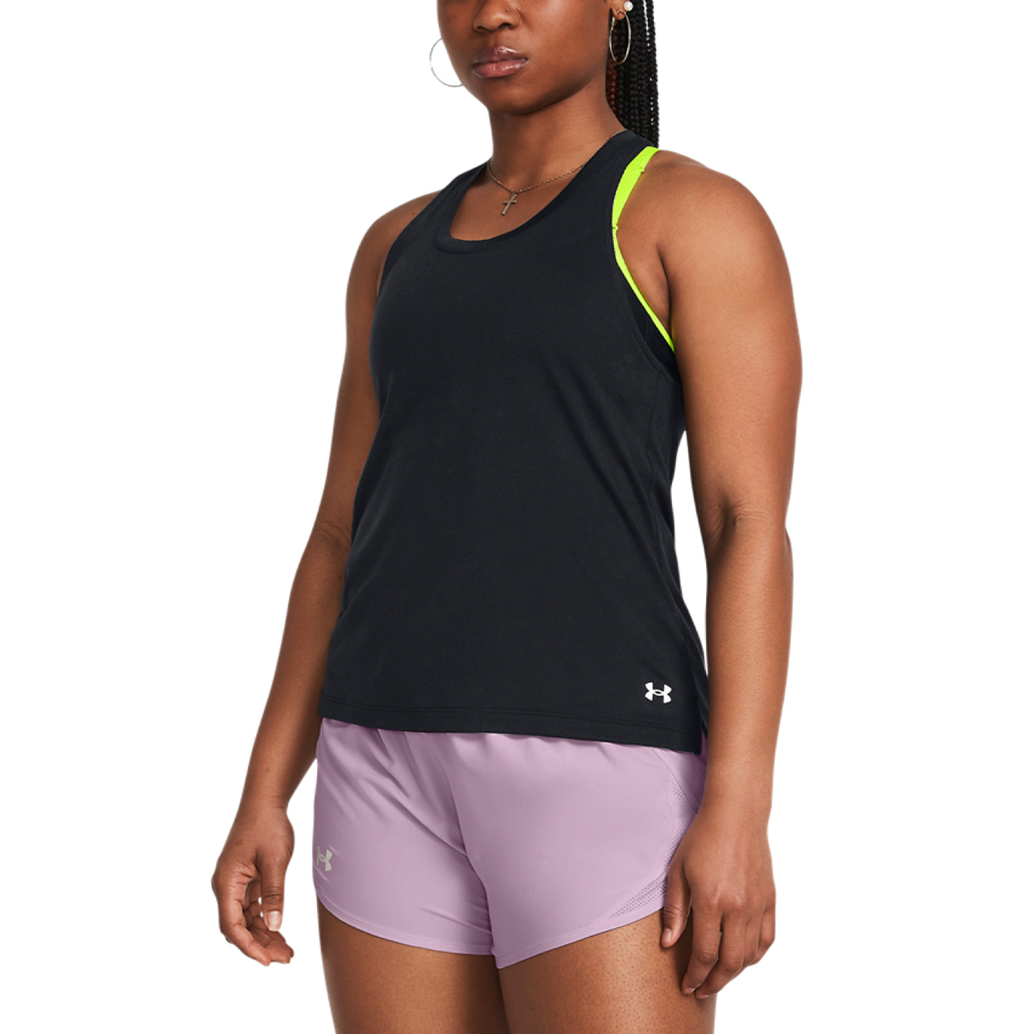 Under Armour Streaker Splatter Canotta Black/Reflective