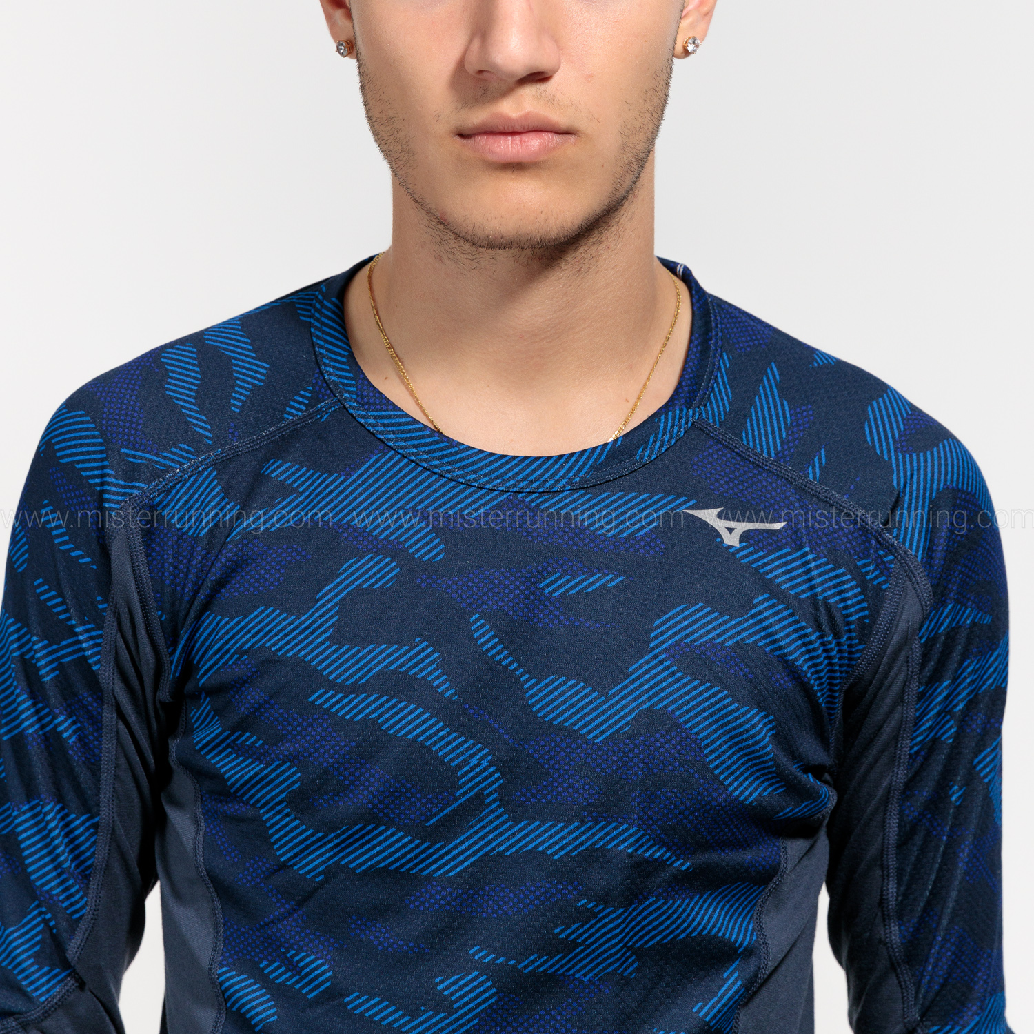Mizuno Virtual Body G3 Crew Maglia Surf Blue