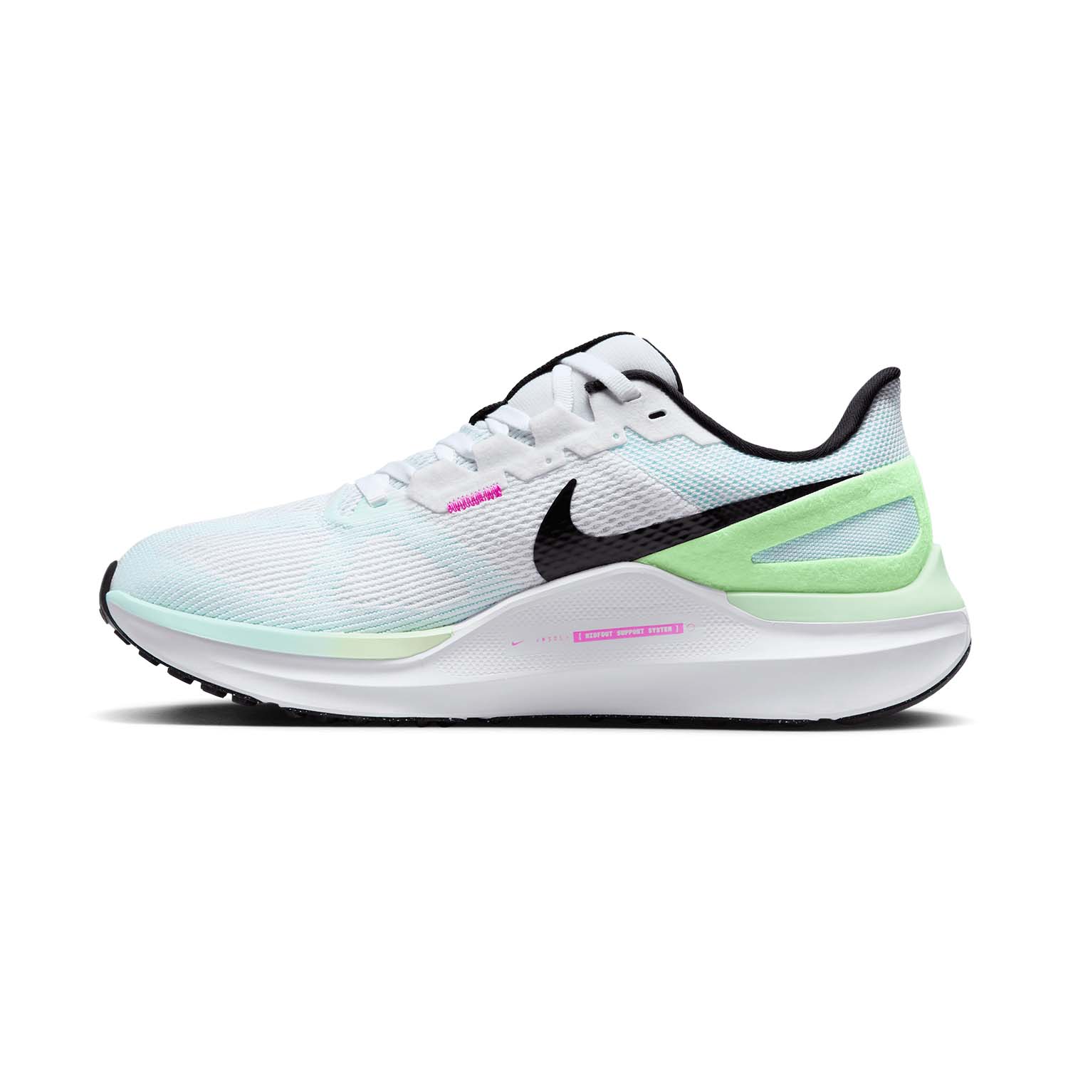 Nike Air Zoom Structure 25 White/Black/Glacier Blue/Vapor Green