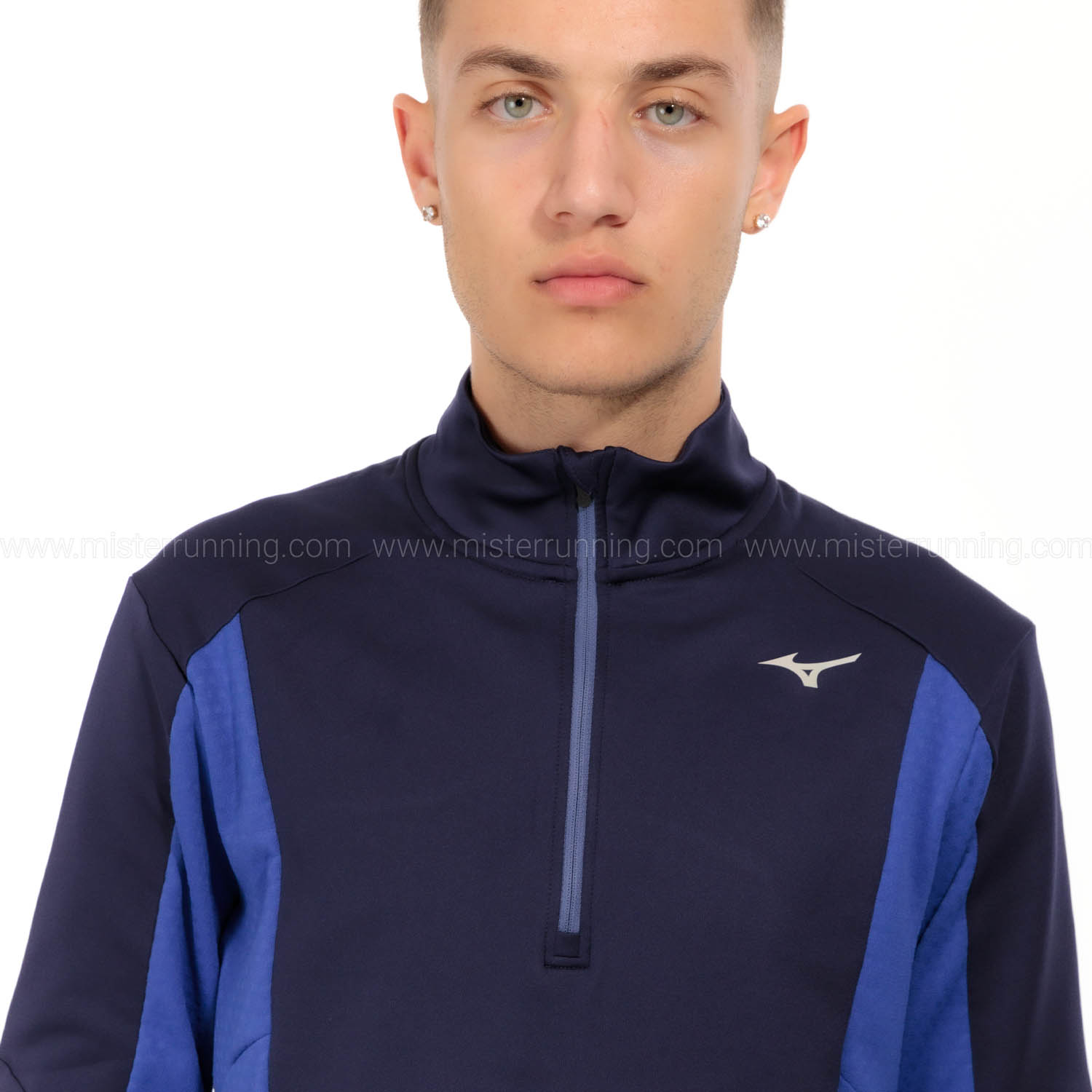 Mizuno Warmalite Maglia Evening Blue/Surf The Web