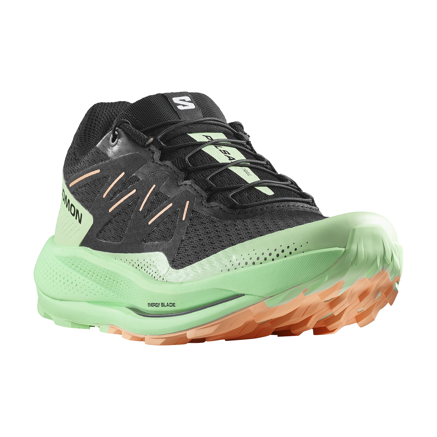 Salomon Pulsar Trail Black/Green Ash/Cantaloupe
