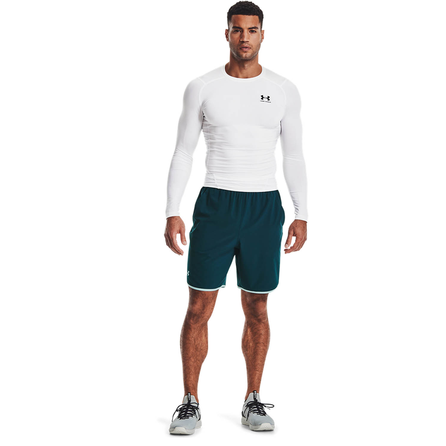 Under Armour HeatGear Compression Maglia White/Black