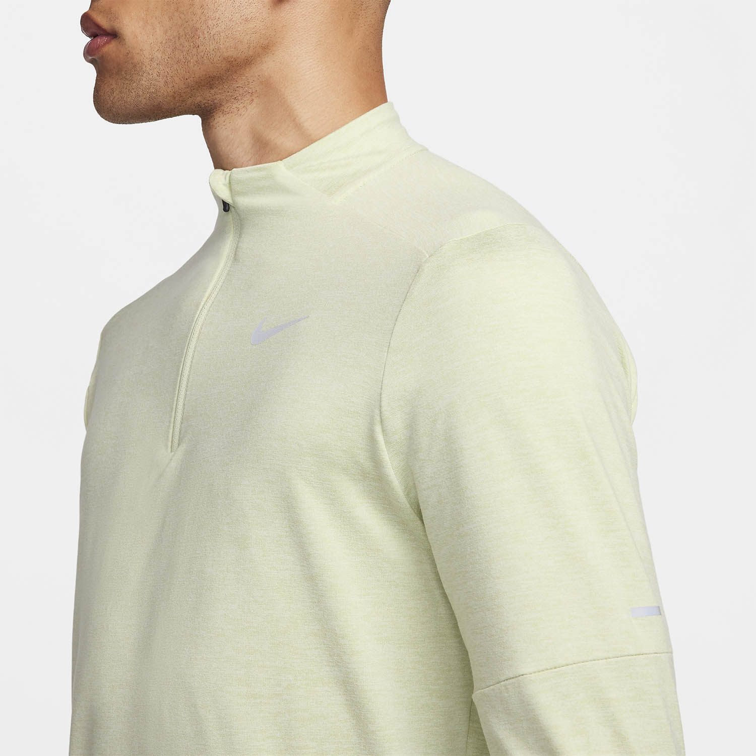 Nike Dri-FIT Element Logo Maglia Olive Aura/Sea Glass/Heather/Reflective Silver