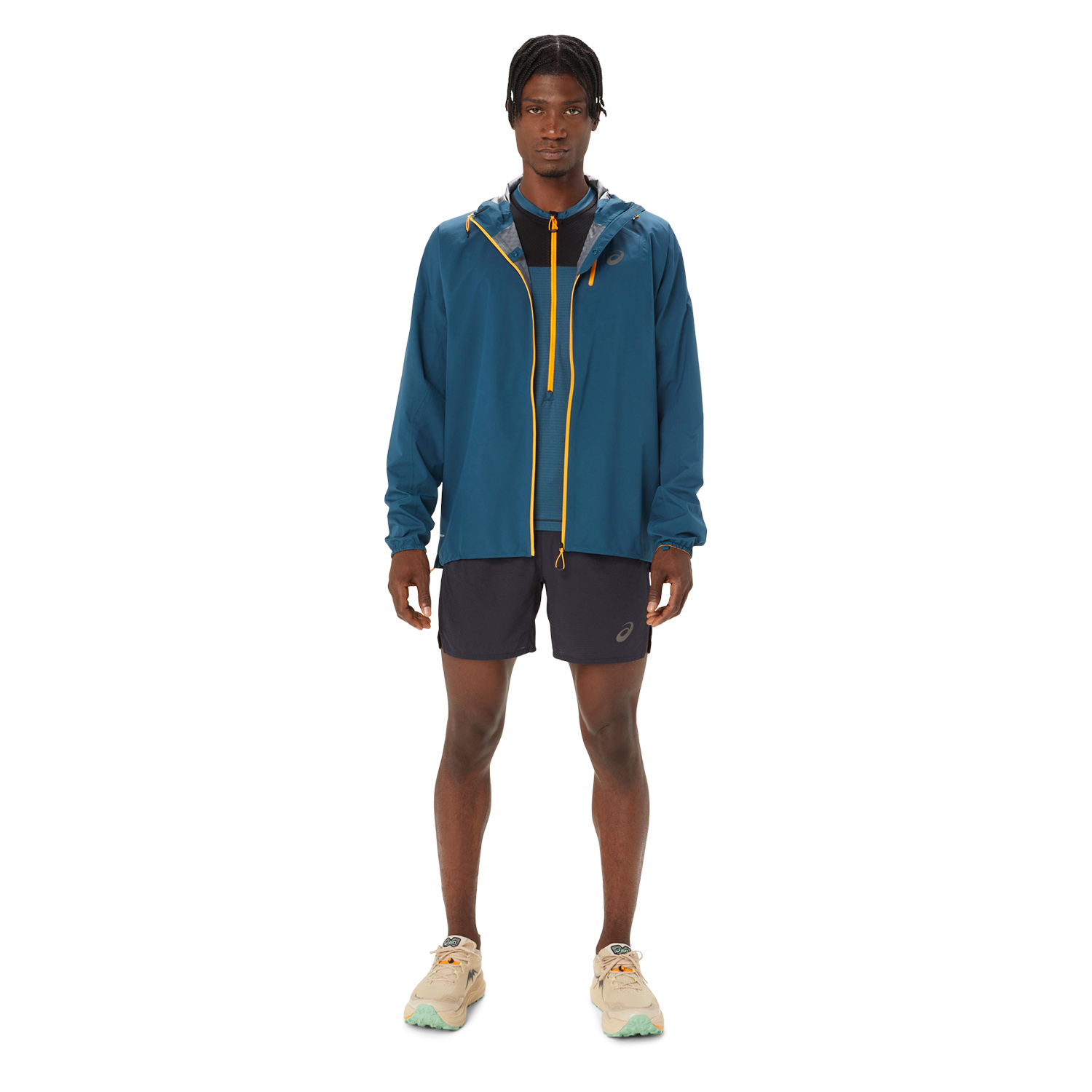 Asics Fujitrail Maglietta Magnetic Blue/Performance Black