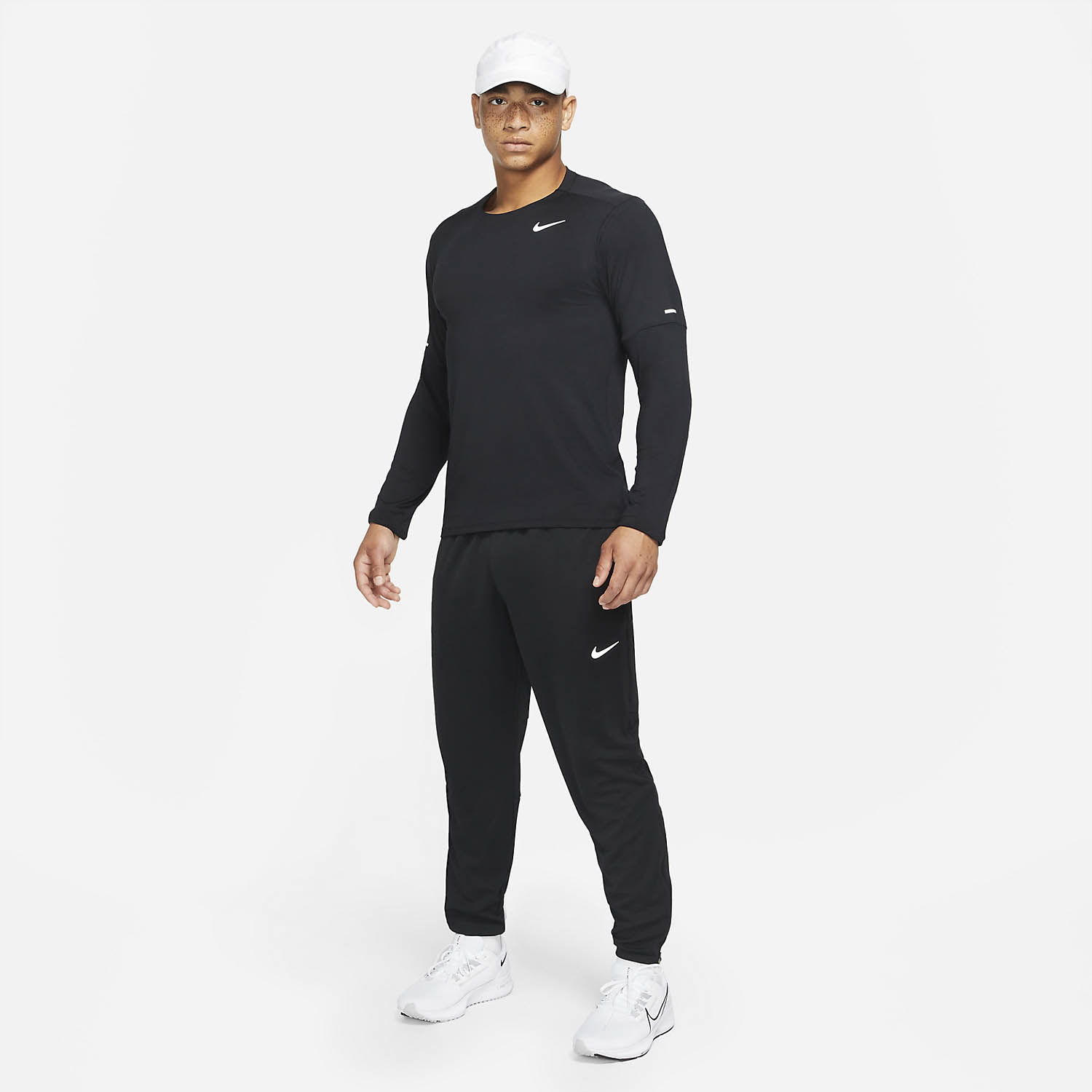 Nike Dri-FIT Element Crew Maglia Black/Reflective Silver