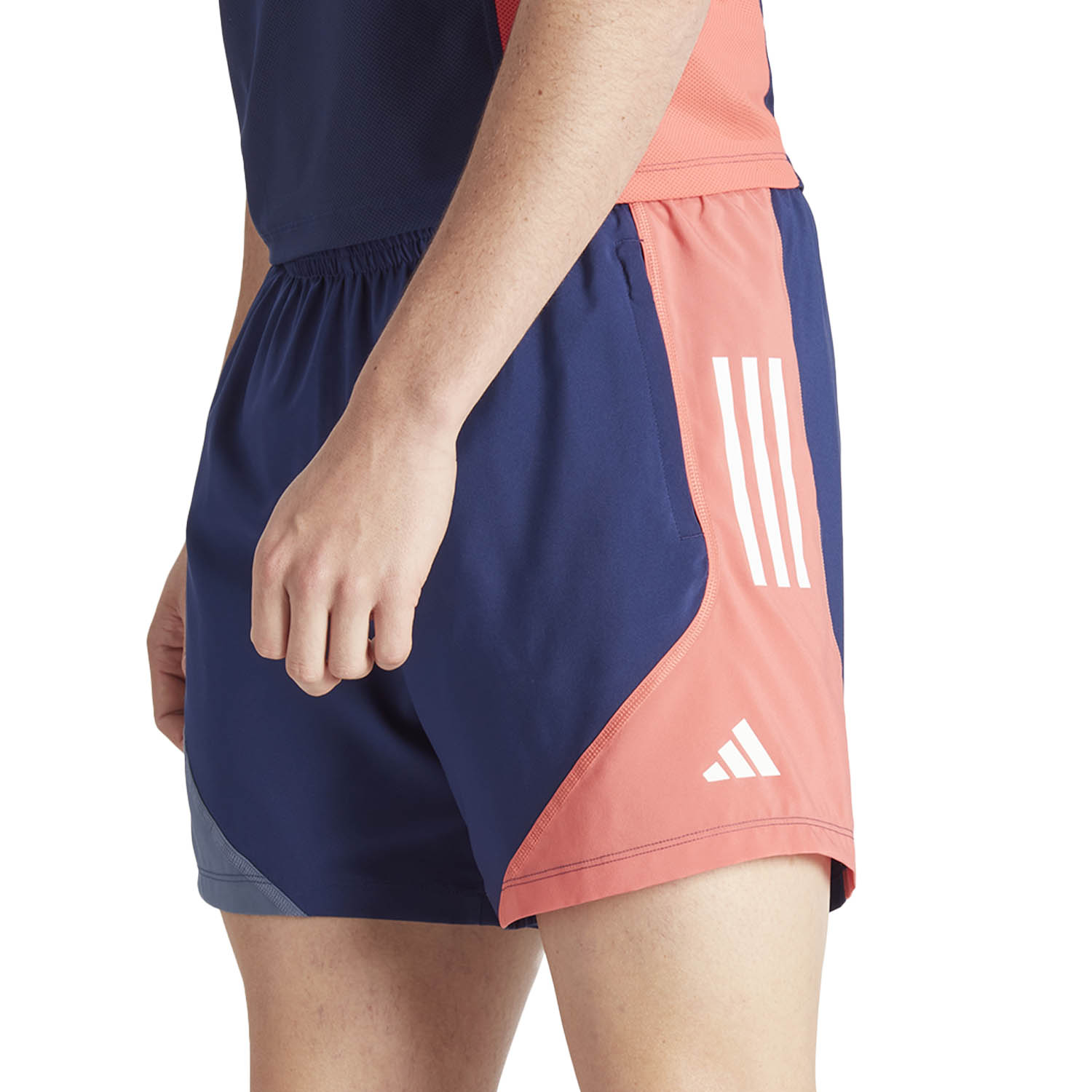 adidas Own The Run Logo 5in Pantaloncini Dark Blue/Prloin/Prelsc